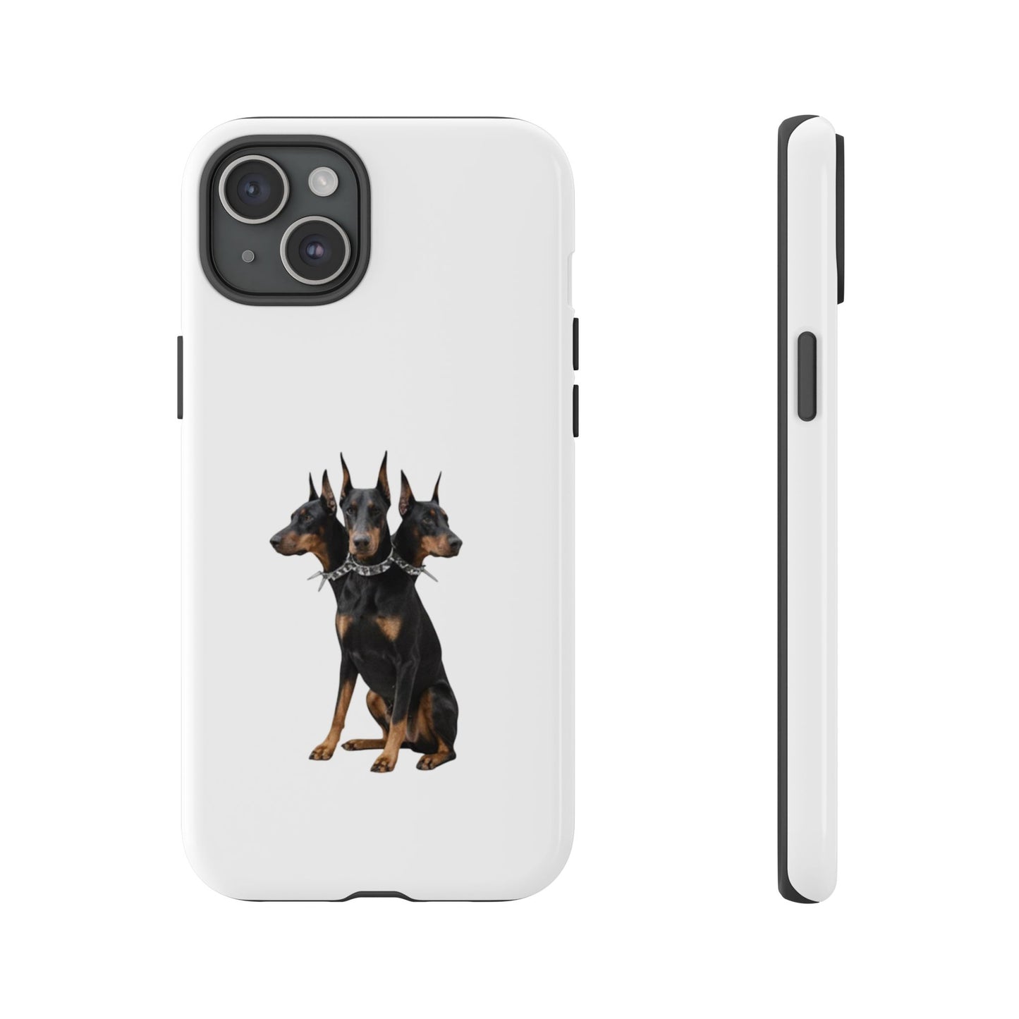 Doberman triple head tough case, Design | Perfect Gift for Dog Lovers, Pet Owners, Animal Enthusiasts, Birthdays, Christmas, Everyday Use