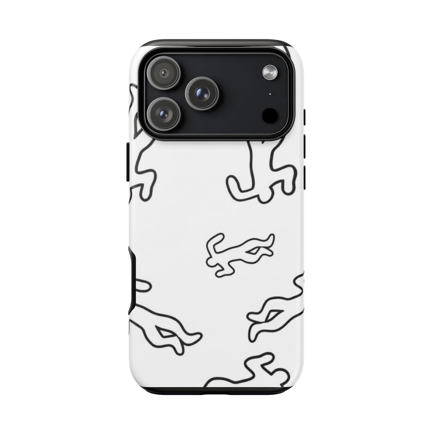 Chalk outline scene  Tough case Protectors, Trendy Cell Phone Cover, Unique Gift for Him or Her, Modern Art Accessory, Fun Design for All [...]