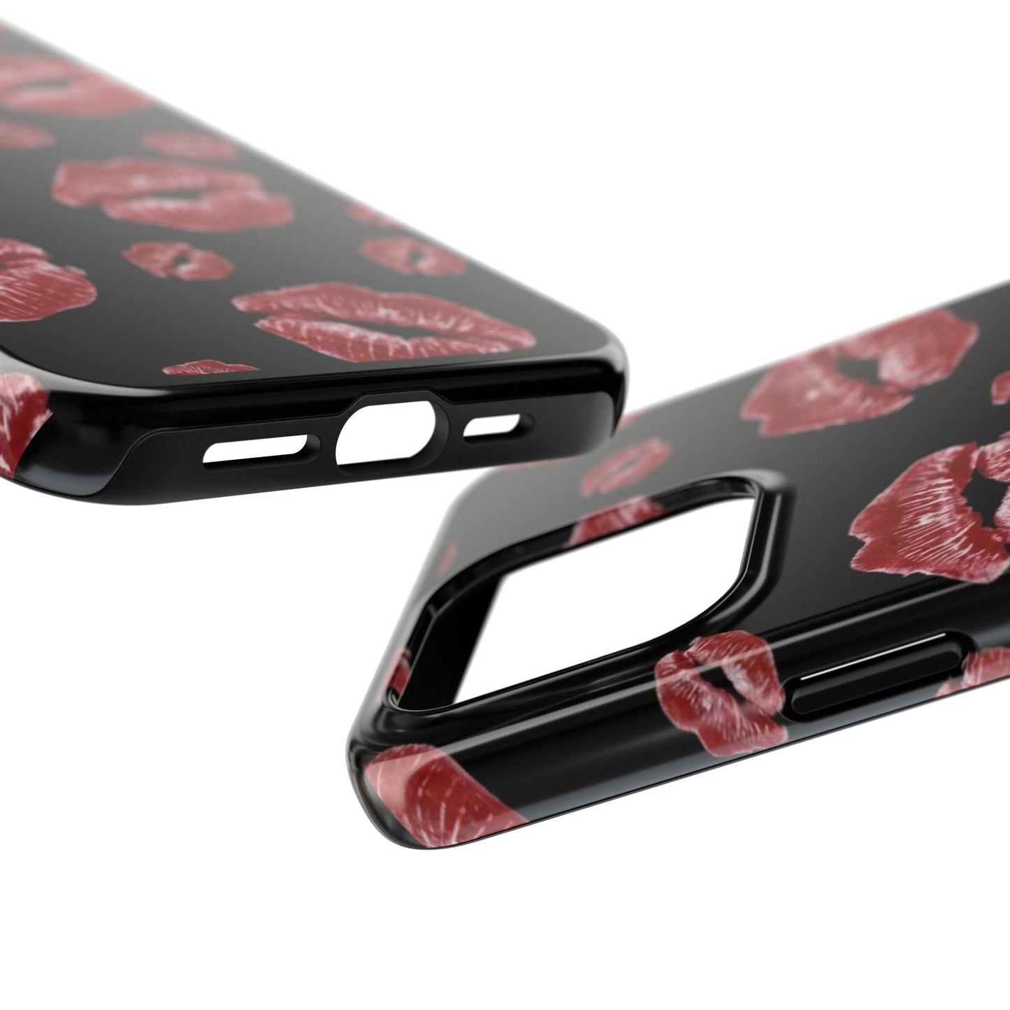 Kiss-Print Tough Phone Cases | Glamorous Protection, Unique Gift, Trendy Accessory, Valentine's Day, Stylish Gift for Her