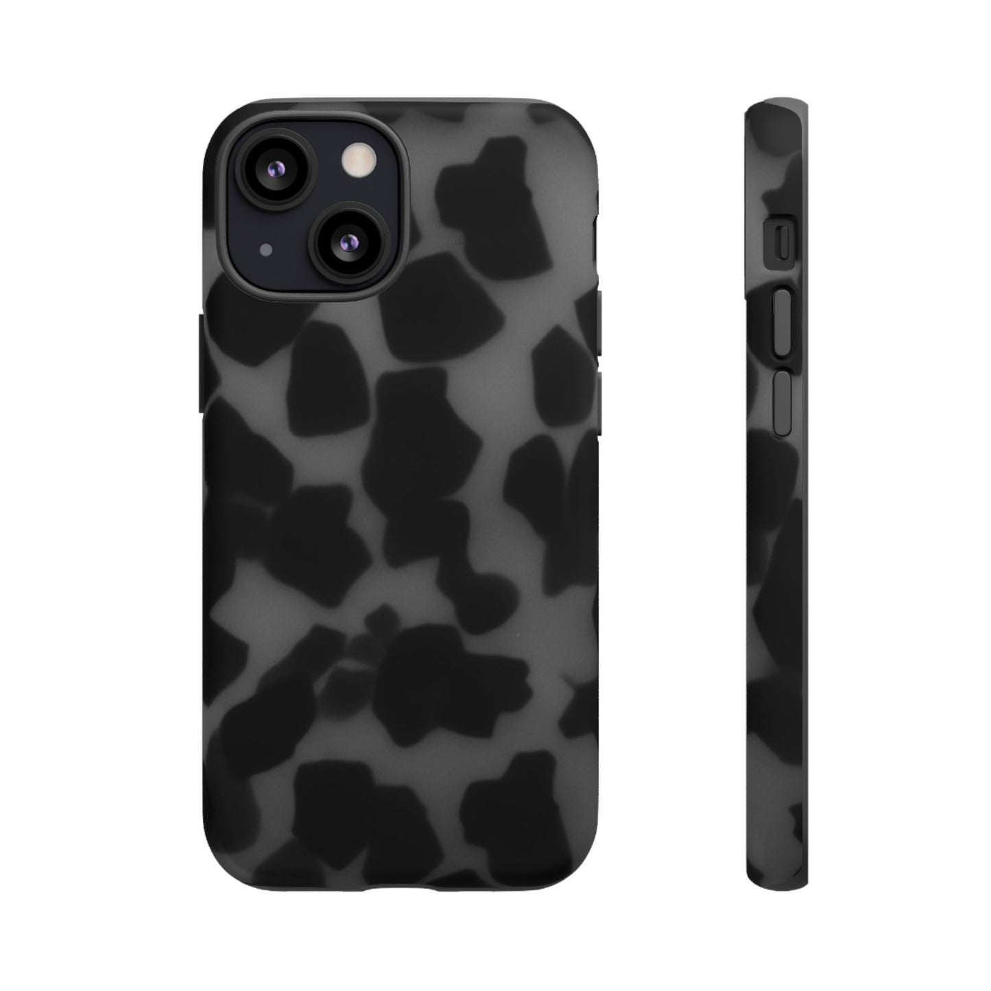 Jumbo tortoise shell Black Stylish Phone Case - Durable Protection, Trendy Design, Gift for Her, Fashion Accessories, Cow Print Phone Cover