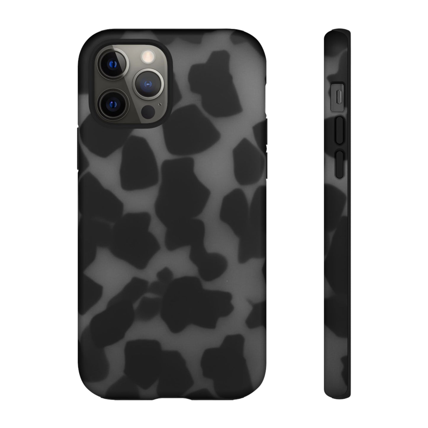 Jumbo tortoise shell Black Stylish Phone Case - Durable Protection, Trendy Design, Gift for Her, Fashion Accessories, Cow Print Phone Cover