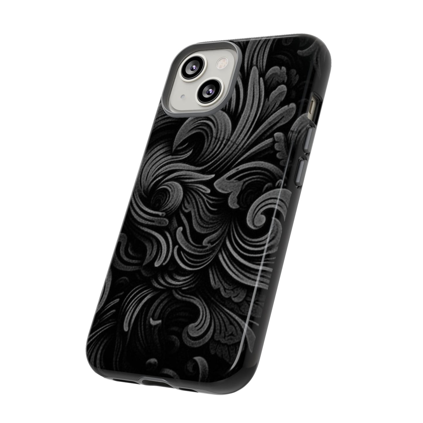 Black fortune Phone Case, Tough Cases, Stylish Phone Cover, Unique Gift for Her, Phone Protection, Floral Design Case