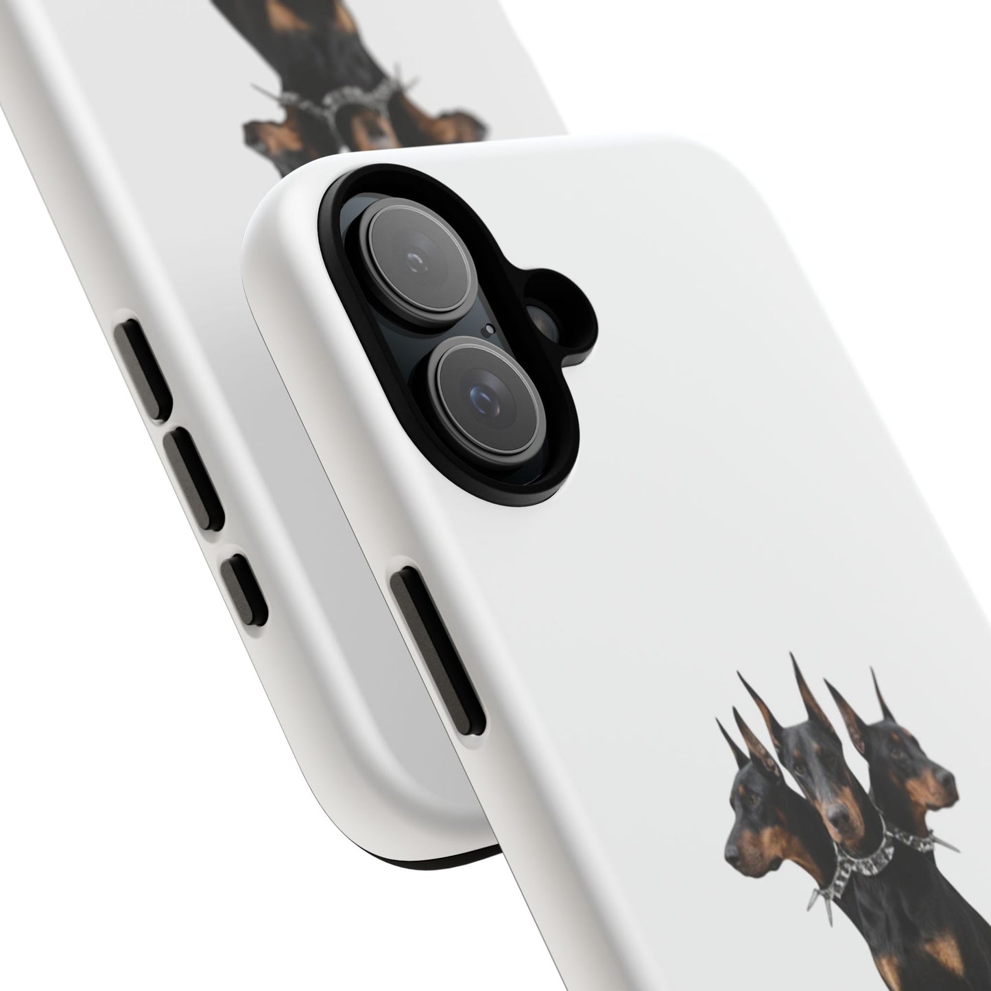 Doberman triple head tough case, Design | Perfect Gift for Dog Lovers, Pet Owners, Animal Enthusiasts, Birthdays, Christmas, Everyday Use