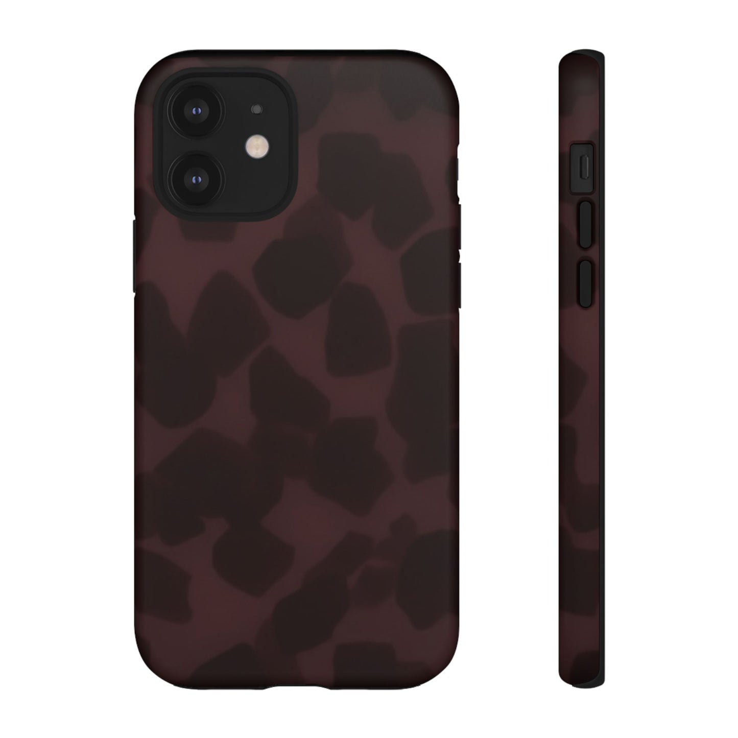 Maroon Jumbo Tortoise shell Stylish Phone Cases, Durable Phone Cover, Cheetah Print Case, Trendy Mobile Accessories, Unique Gift Ideas