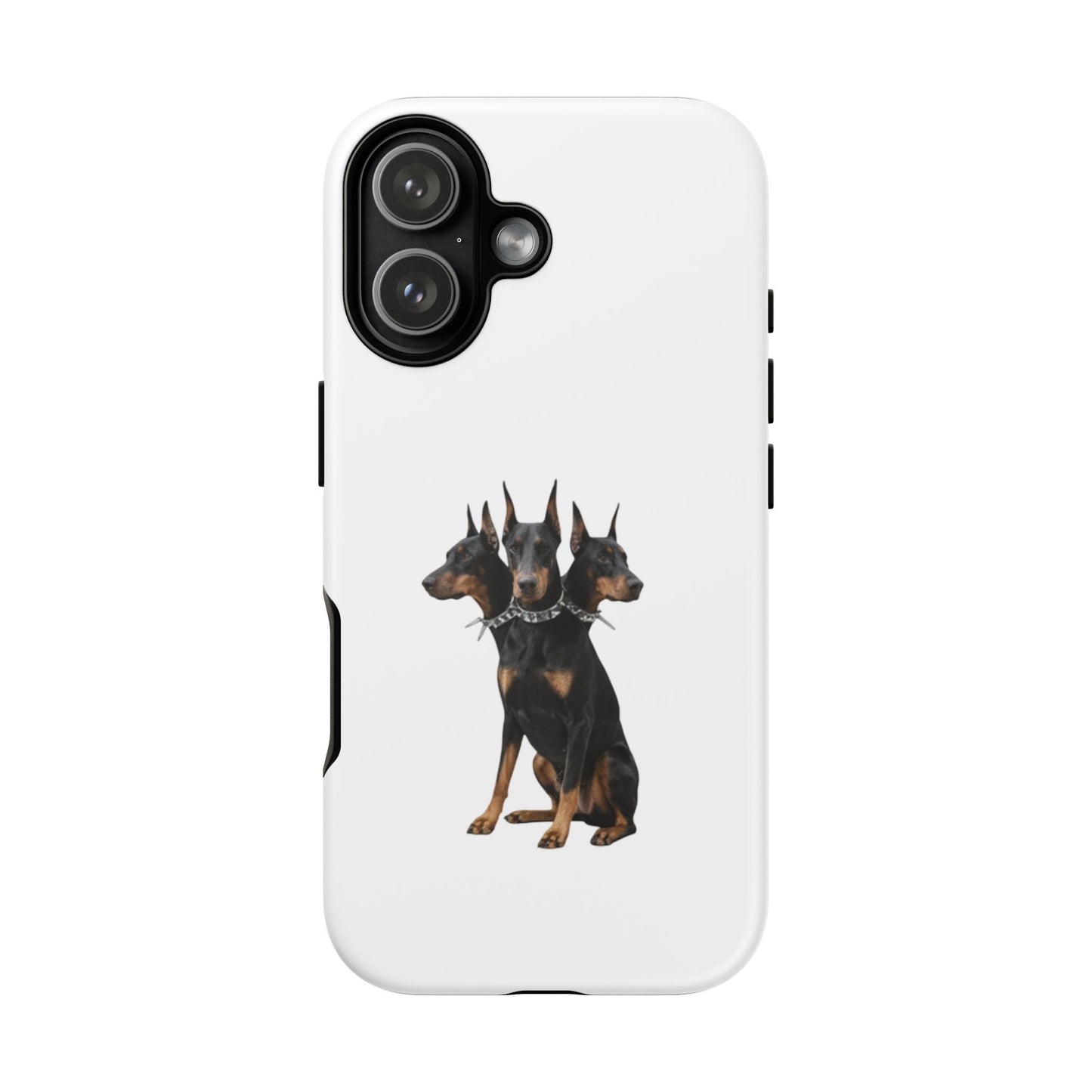 Doberman triple head tough case, Design | Perfect Gift for Dog Lovers, Pet Owners, Animal Enthusiasts, Birthdays, Christmas, Everyday Use