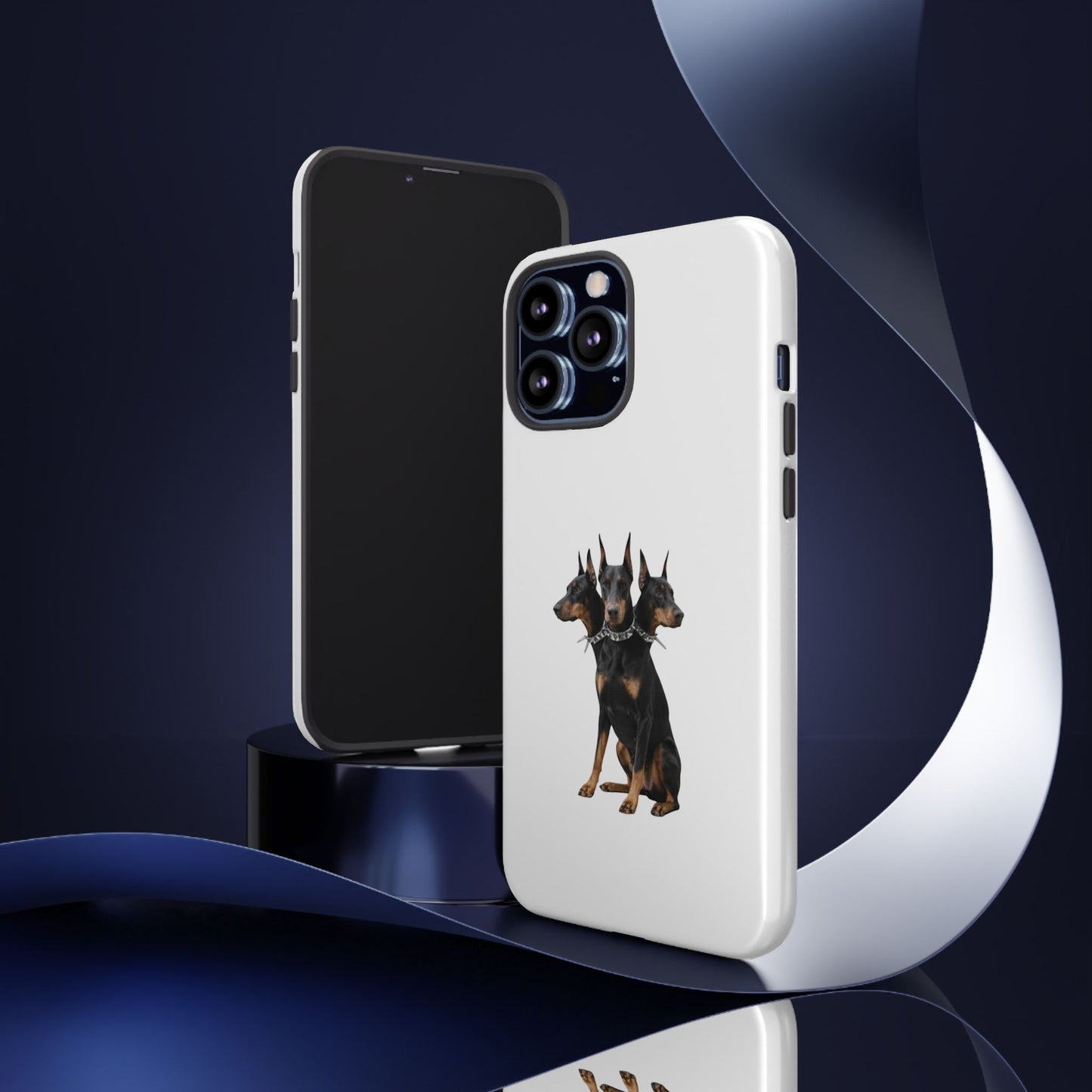 Doberman triple head tough case, Design | Perfect Gift for Dog Lovers, Pet Owners, Animal Enthusiasts, Birthdays, Christmas, Everyday Use