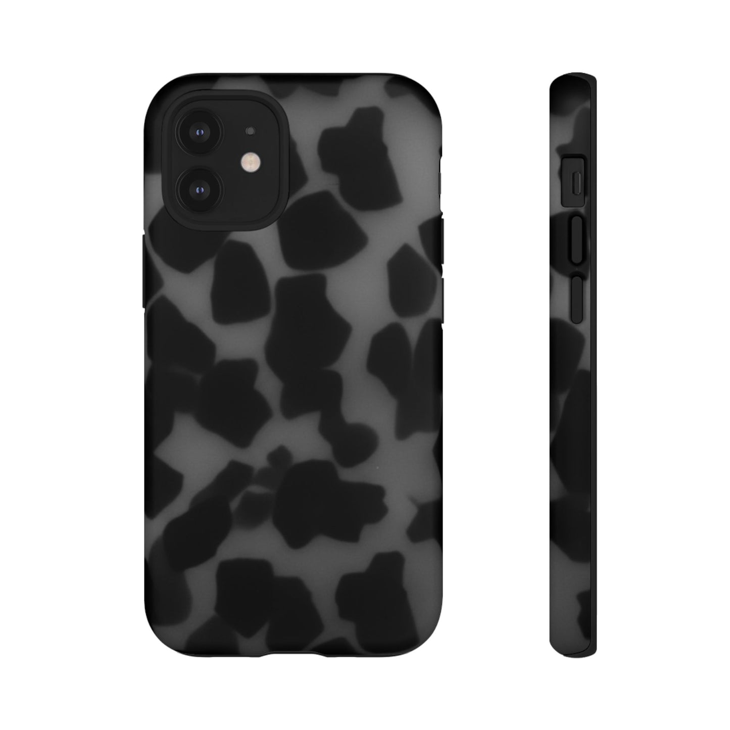 Jumbo tortoise shell Black Stylish Phone Case - Durable Protection, Trendy Design, Gift for Her, Fashion Accessories, Cow Print Phone Cover