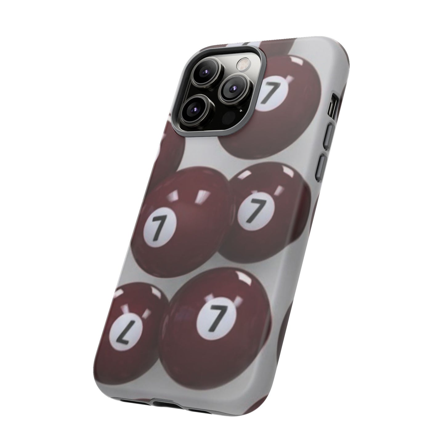 7ball red case Tough Case, scattered 7ball 8ball pool ball case matte or shiny