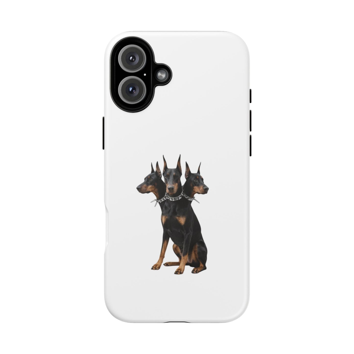 Doberman triple head tough case, Design | Perfect Gift for Dog Lovers, Pet Owners, Animal Enthusiasts, Birthdays, Christmas, Everyday Use