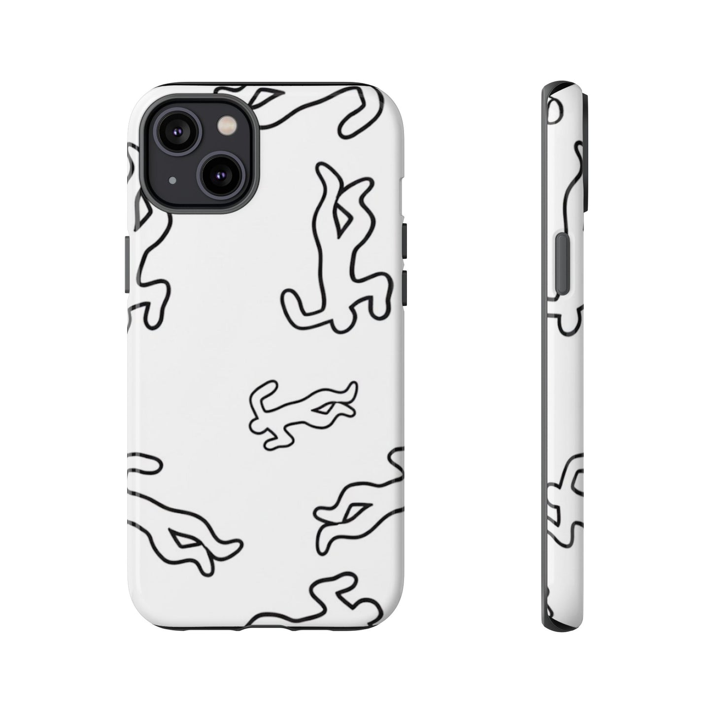 Chalk outline scene  Tough case Protectors, Trendy Cell Phone Cover, Unique Gift for Him or Her, Modern Art Accessory, Fun Design for All [...]