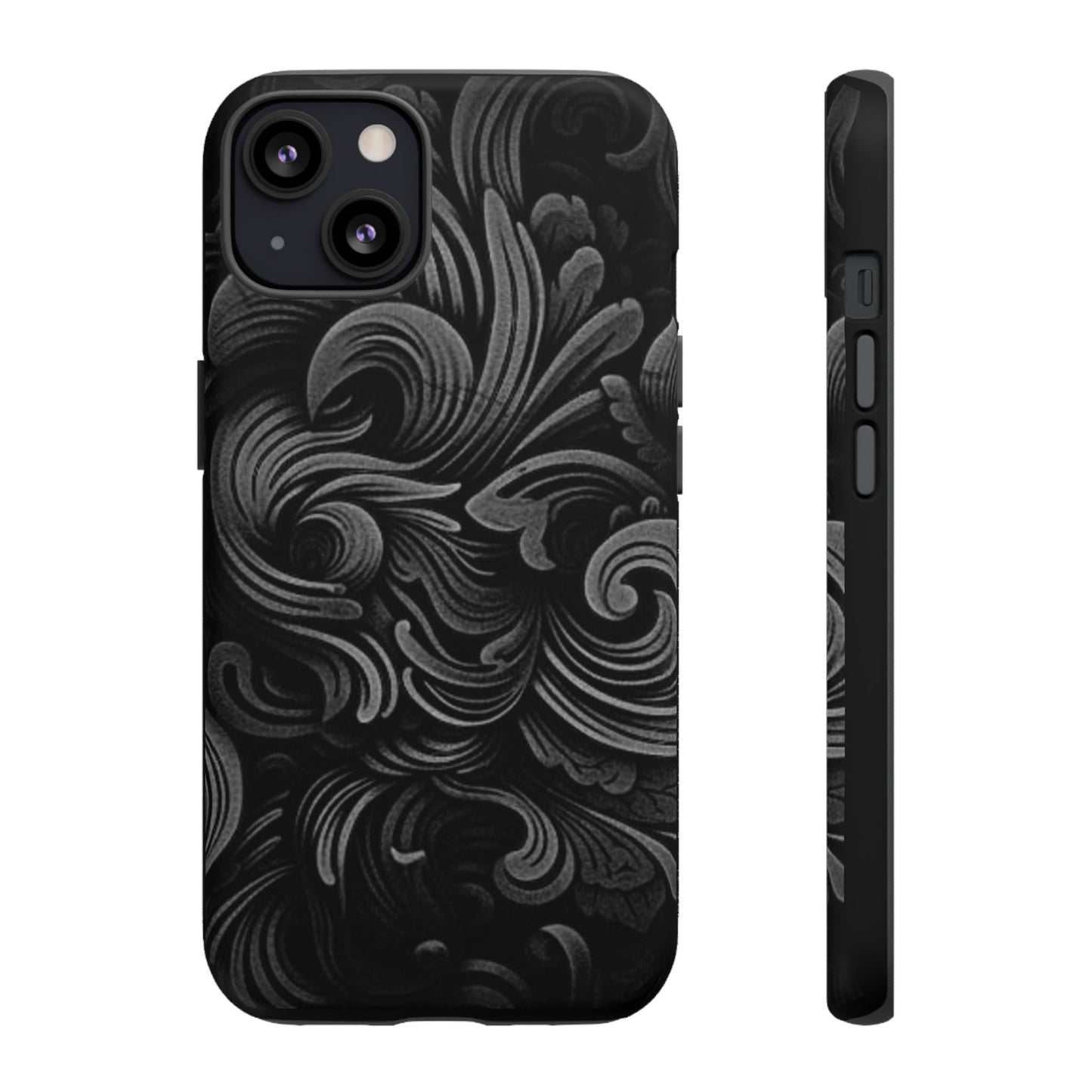 Black fortune Phone Case, Tough Cases, Stylish Phone Cover, Unique Gift for Her, Phone Protection, Floral Design Case