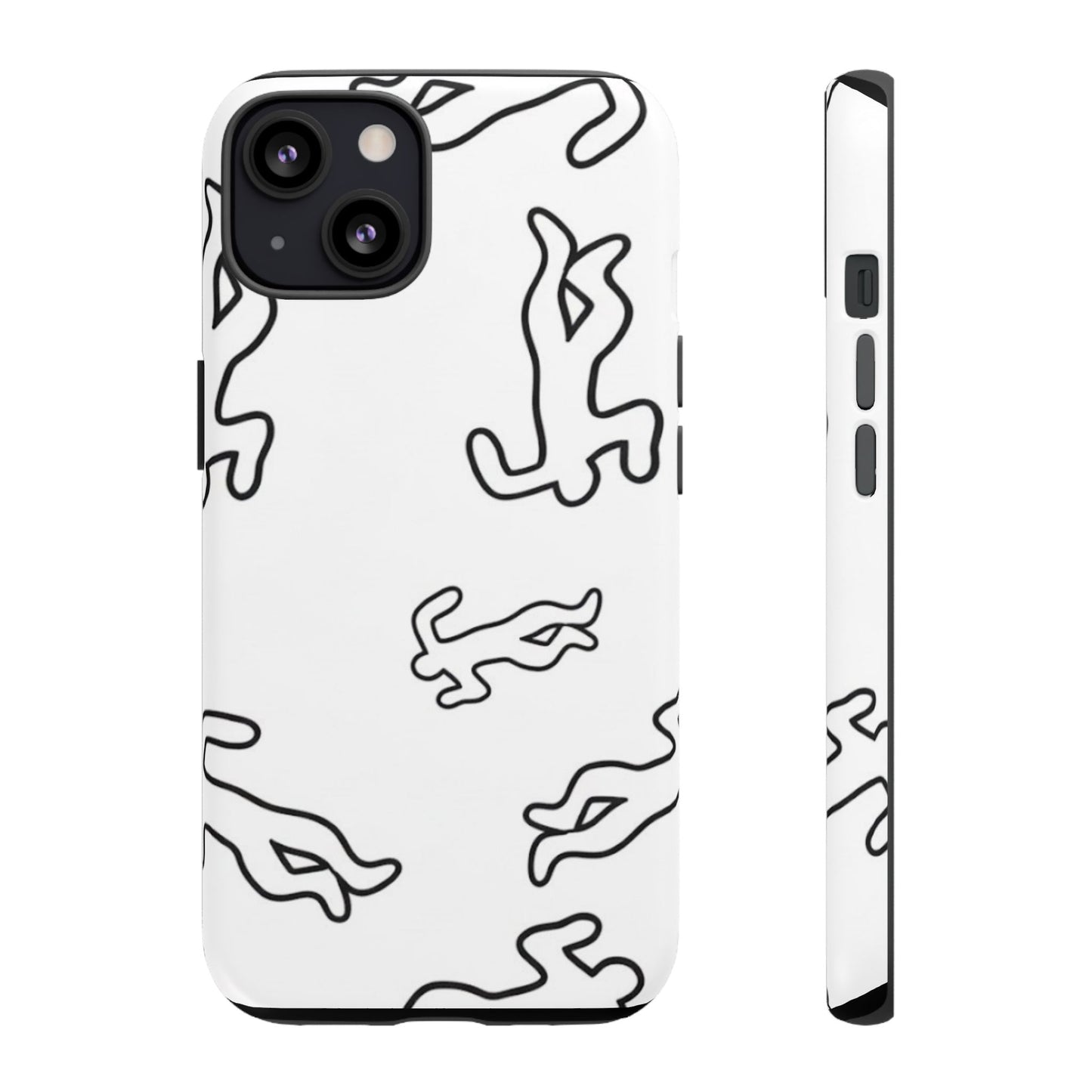 Chalk outline scene  Tough case Protectors, Trendy Cell Phone Cover, Unique Gift for Him or Her, Modern Art Accessory, Fun Design for All [...]