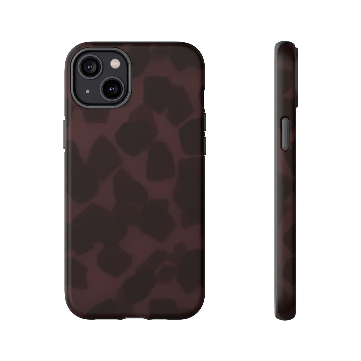 Maroon Jumbo Tortoise shell Stylish Phone Cases, Durable Phone Cover, Cheetah Print Case, Trendy Mobile Accessories, Unique Gift Ideas