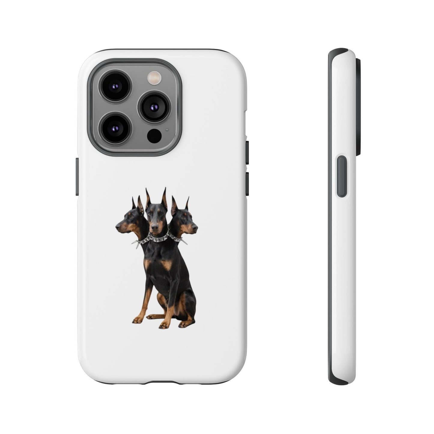 Doberman triple head tough case, Design | Perfect Gift for Dog Lovers, Pet Owners, Animal Enthusiasts, Birthdays, Christmas, Everyday Use