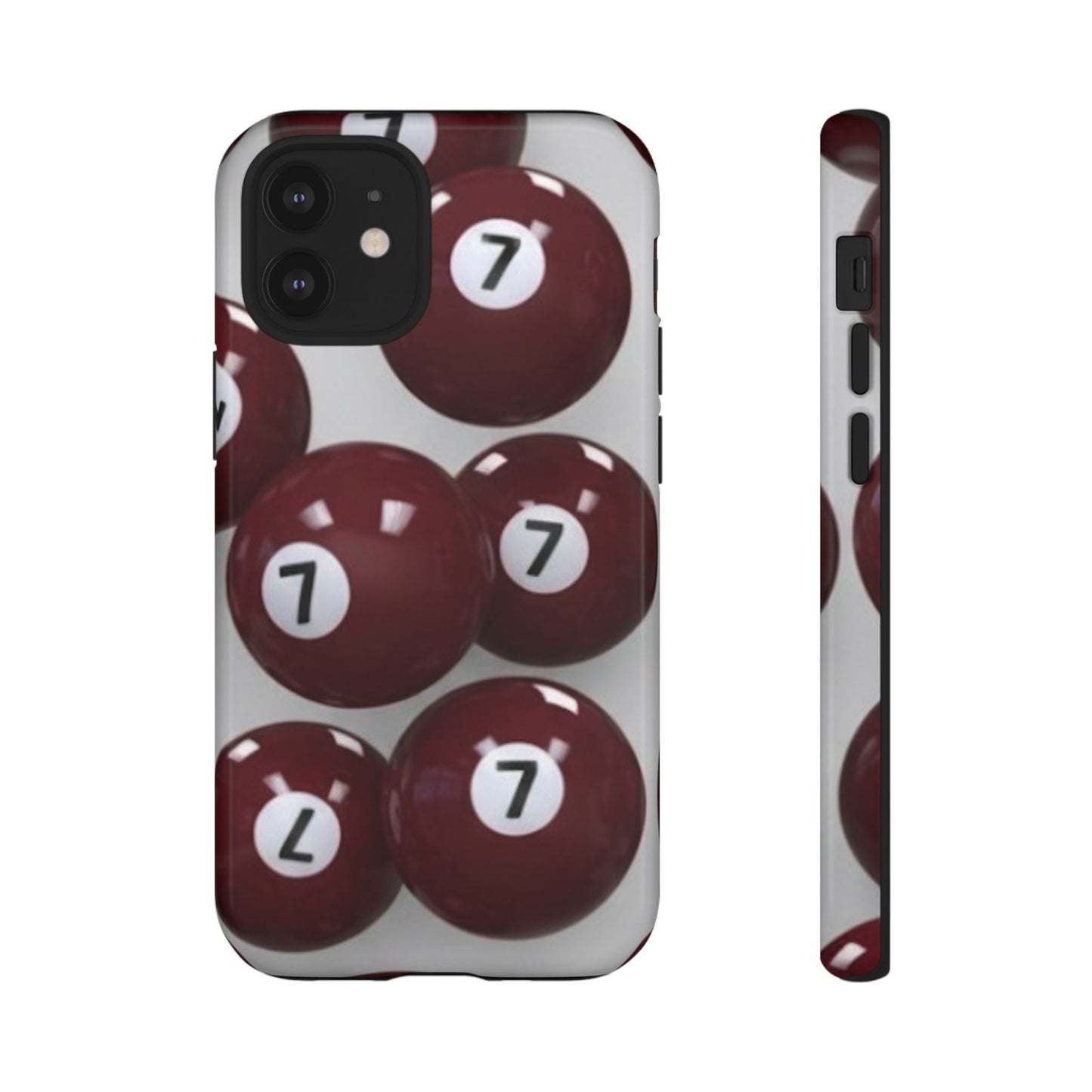 7ball red case Tough Case, scattered 7ball 8ball pool ball case matte or shiny