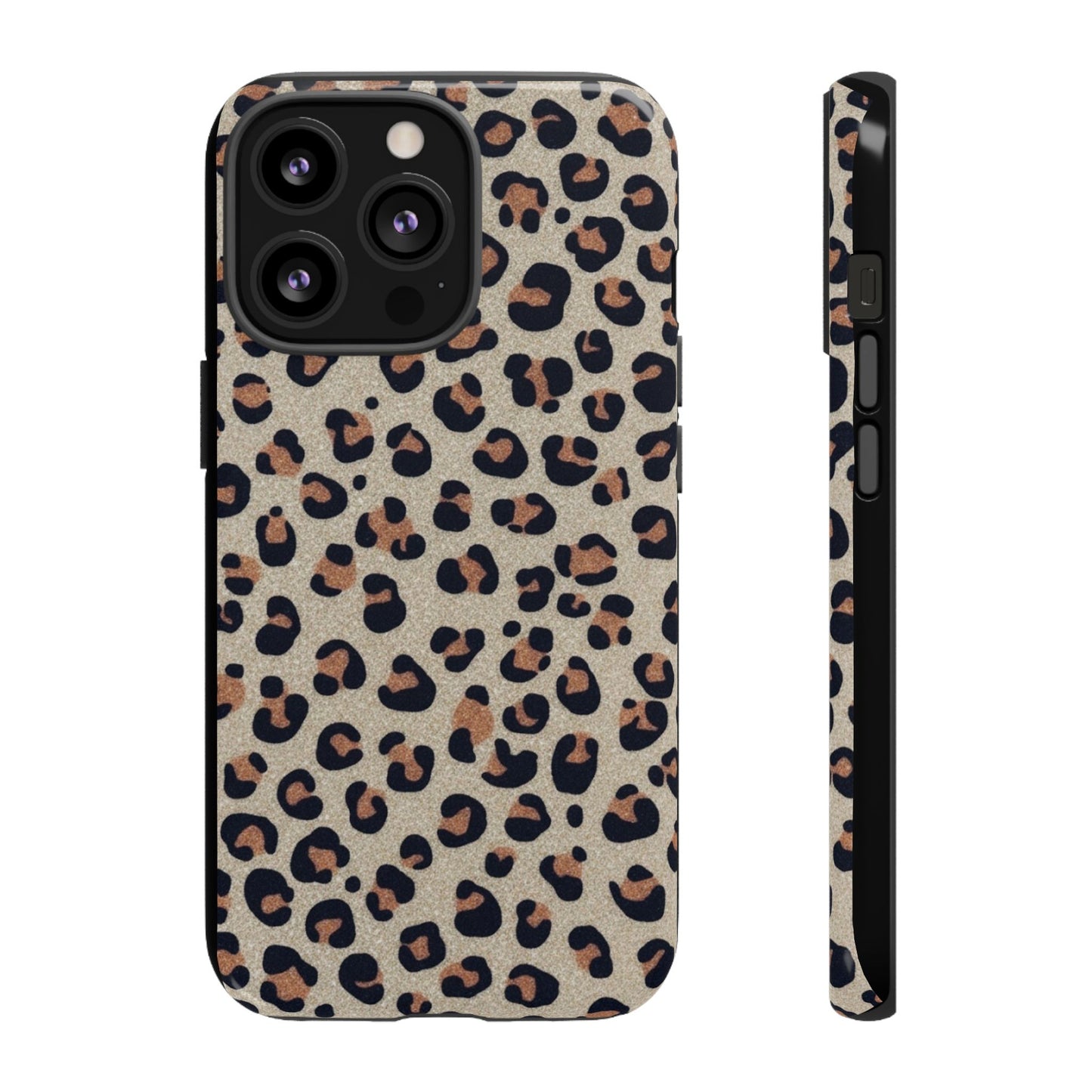 Leopard glitter Stylish Phone Case - Tough Cases with Chic Leopard Print Design, Animal Print Case, Trendy Cell Cover, Gifts for Her, Fashionable Tech [...]