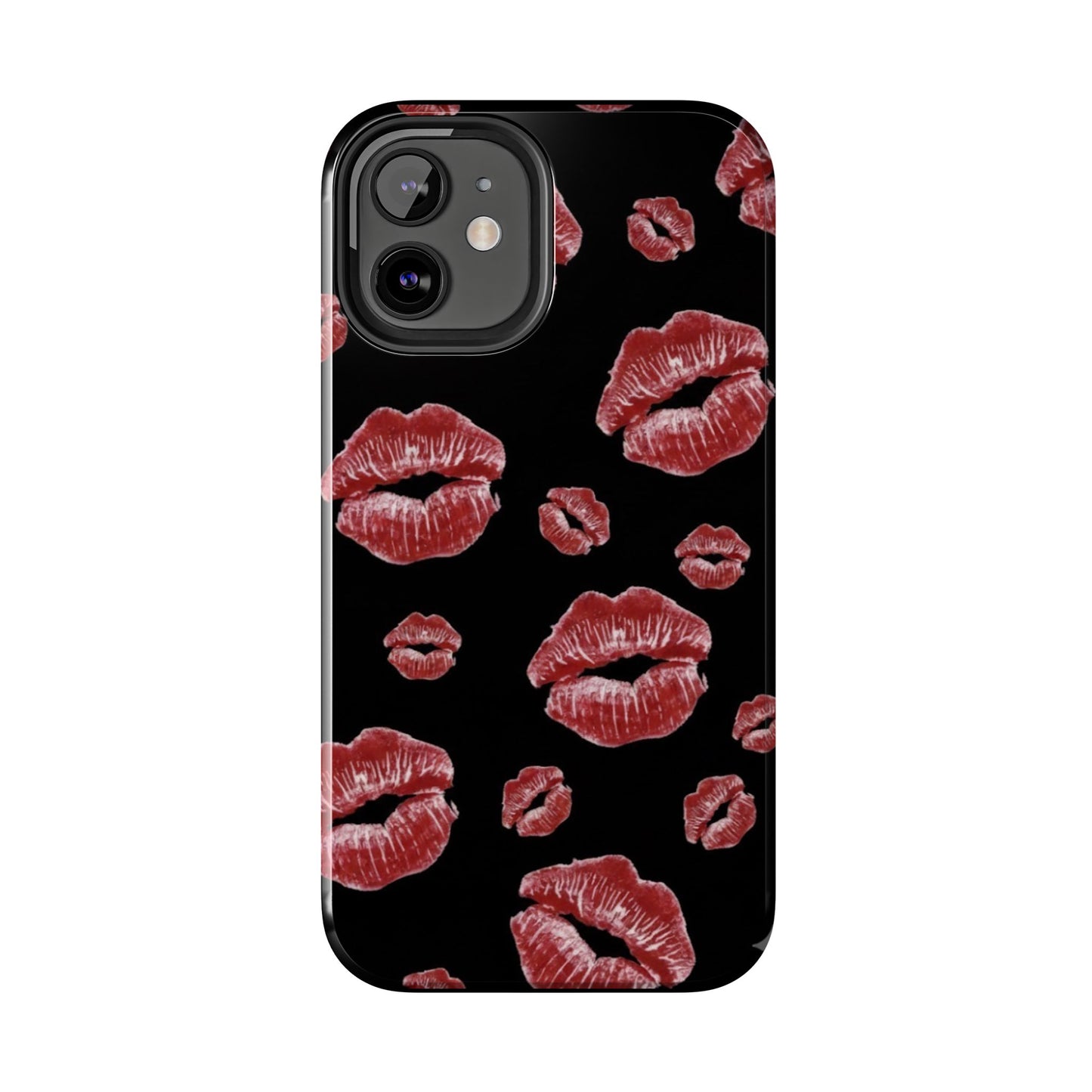 Kiss-Print Tough Phone Cases | Glamorous Protection, Unique Gift, Trendy Accessory, Valentine's Day, Stylish Gift for Her
