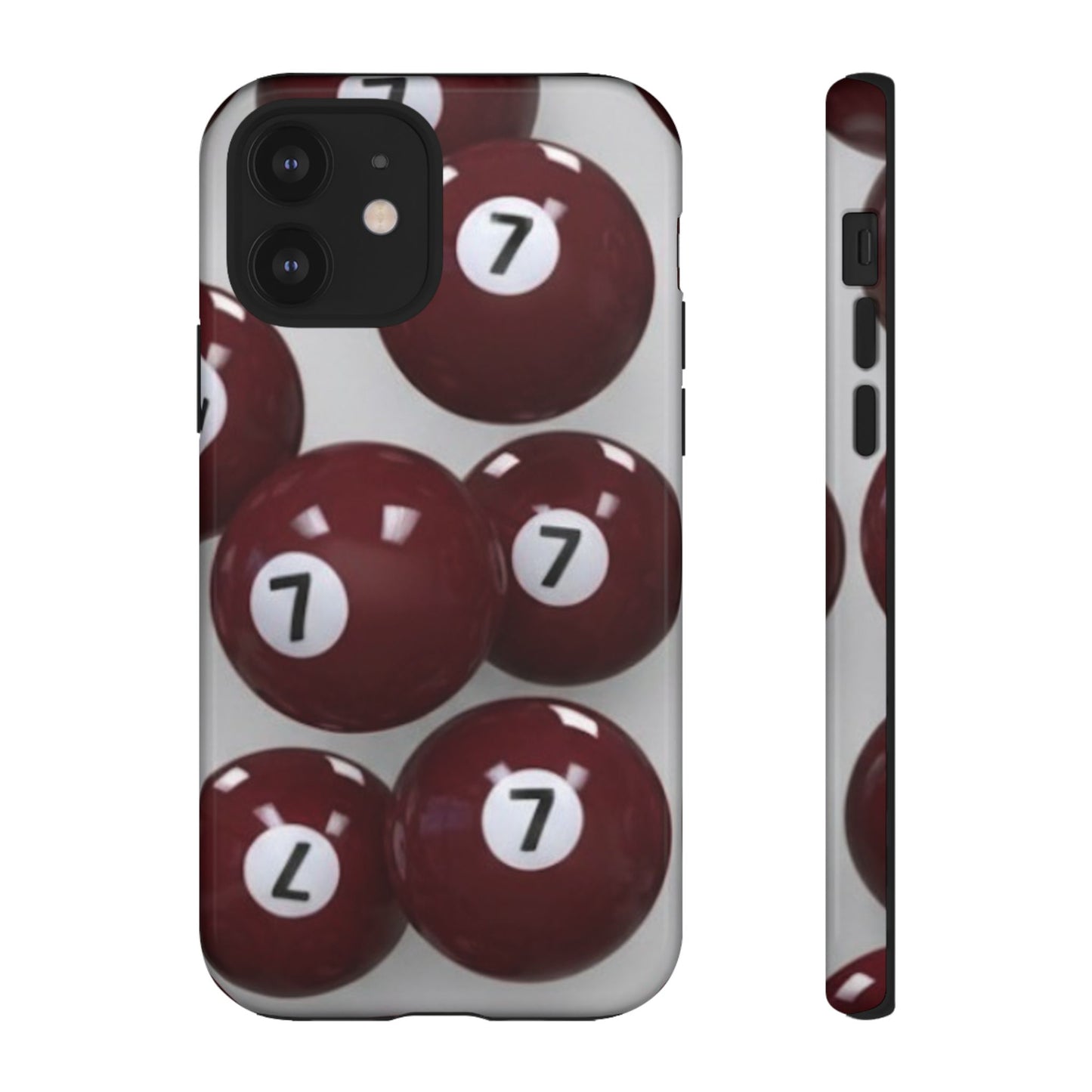 7ball red case Tough Case, scattered 7ball 8ball pool ball case matte or shiny