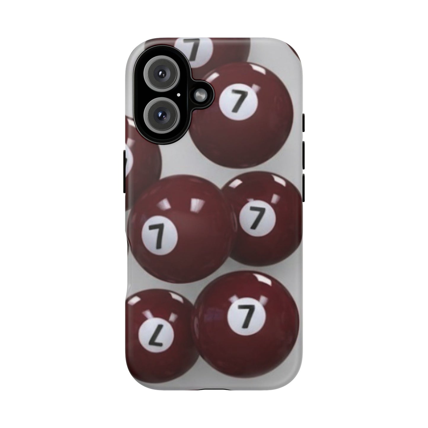 7ball red case Tough Case, scattered 7ball 8ball pool ball case matte or shiny