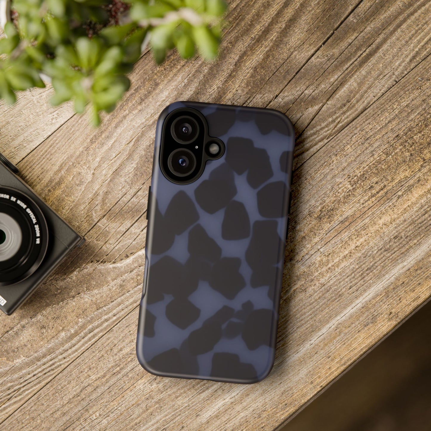 Jumbo Tortoise shell Navy Tuff Phone Case, Tough Cases with Sleek Modern Design for Protection, Gift for Tech Enthusiasts, Perfect for Any Occasion