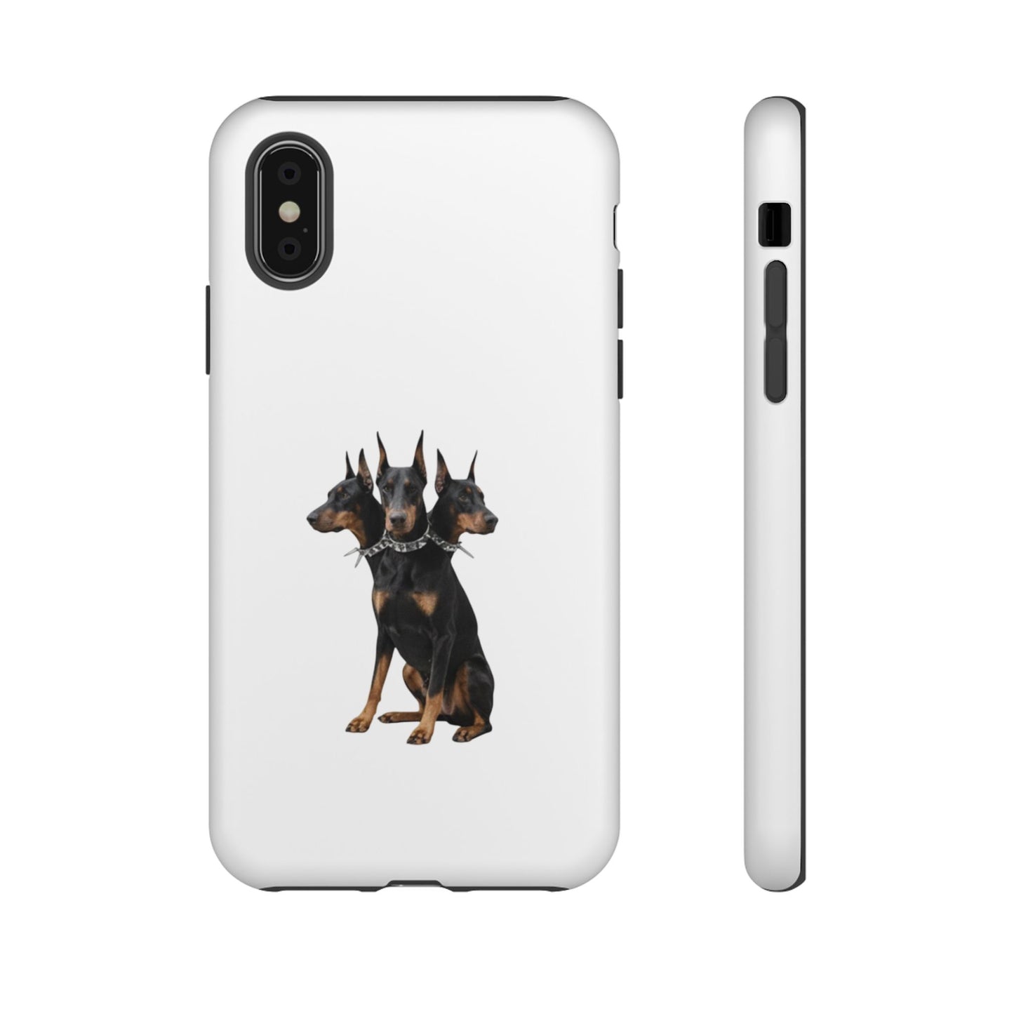 Doberman triple head tough case, Design | Perfect Gift for Dog Lovers, Pet Owners, Animal Enthusiasts, Birthdays, Christmas, Everyday Use