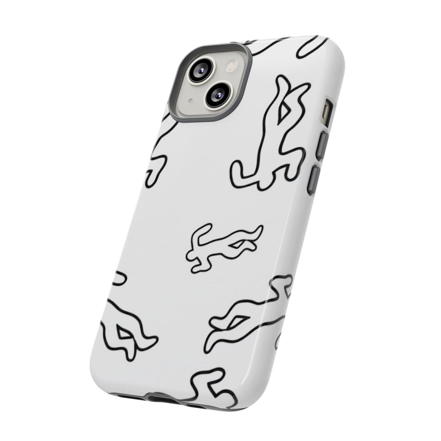 Chalk outline scene  Tough case Protectors, Trendy Cell Phone Cover, Unique Gift for Him or Her, Modern Art Accessory, Fun Design for All [...]