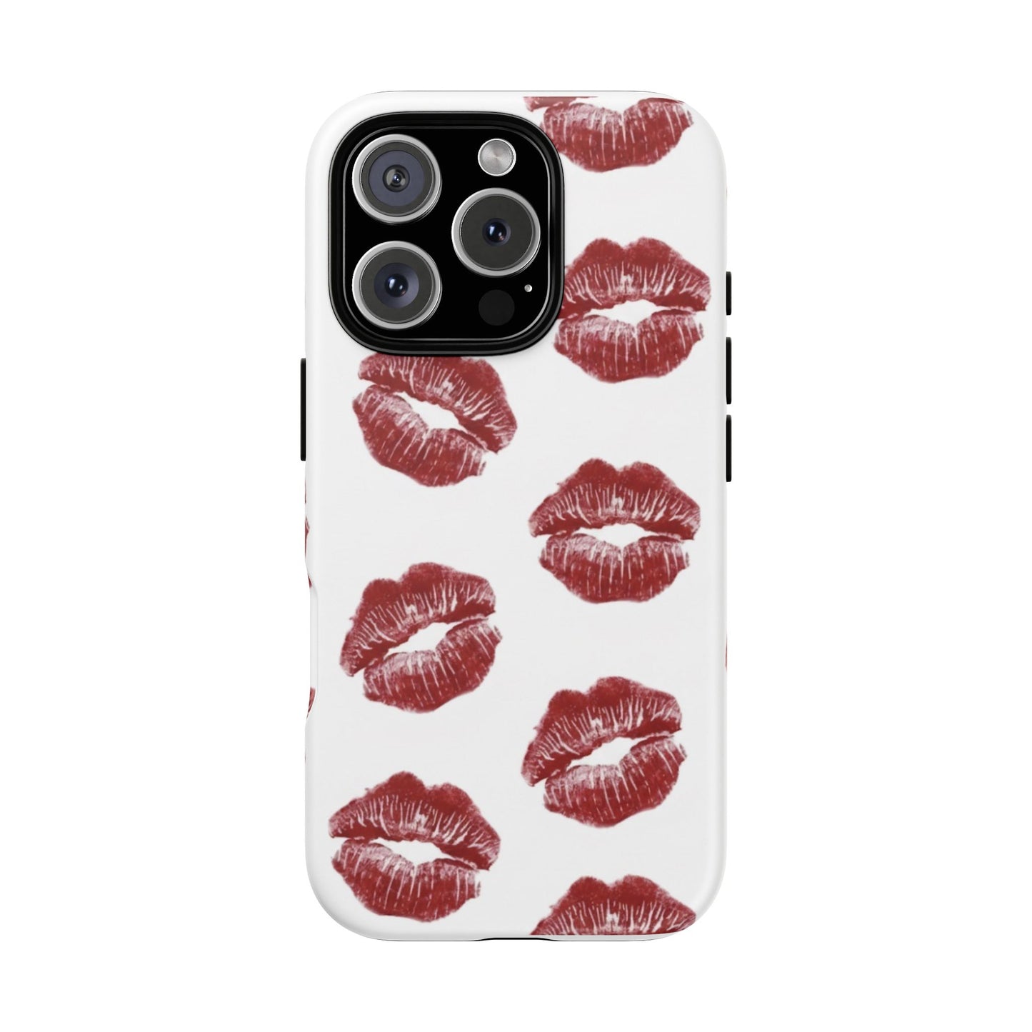 Kiss Mark Phone Case - Stylish Tough Cases for Couples, Valentine’s Day Gifts, Trendy Mobile Accessories, Chic Phone Covers