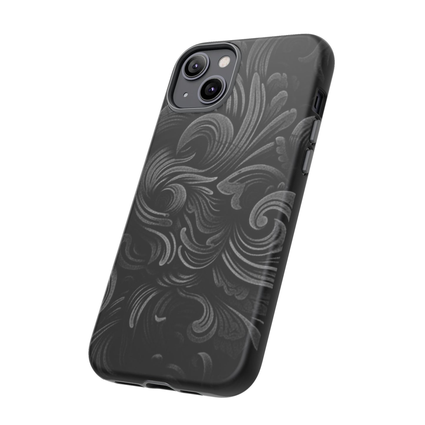 Black fortune Phone Case, Tough Cases, Stylish Phone Cover, Unique Gift for Her, Phone Protection, Floral Design Case