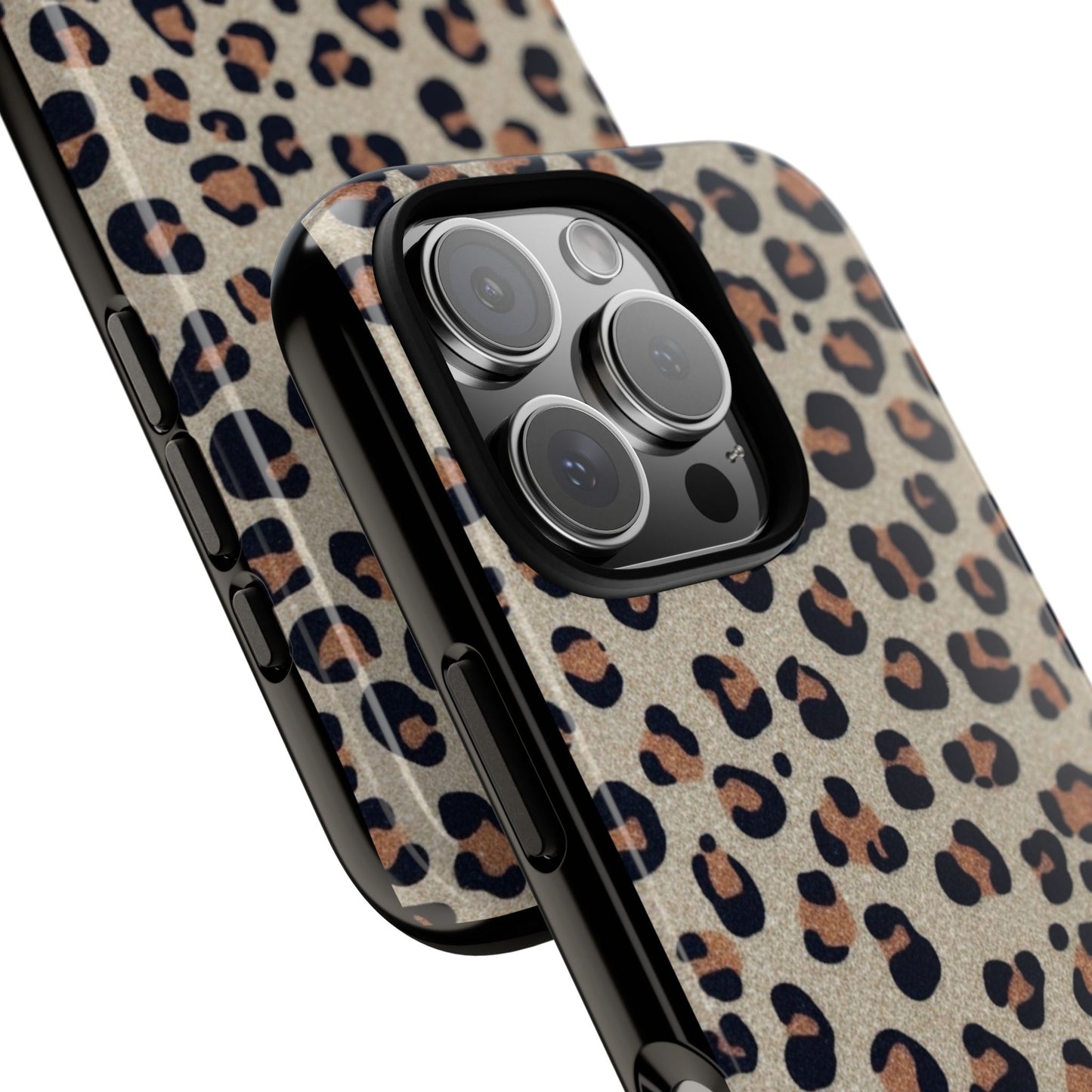 Leopard glitter Stylish Phone Case - Tough Cases with Chic Leopard Print Design, Animal Print Case, Trendy Cell Cover, Gifts for Her, Fashionable Tech [...]