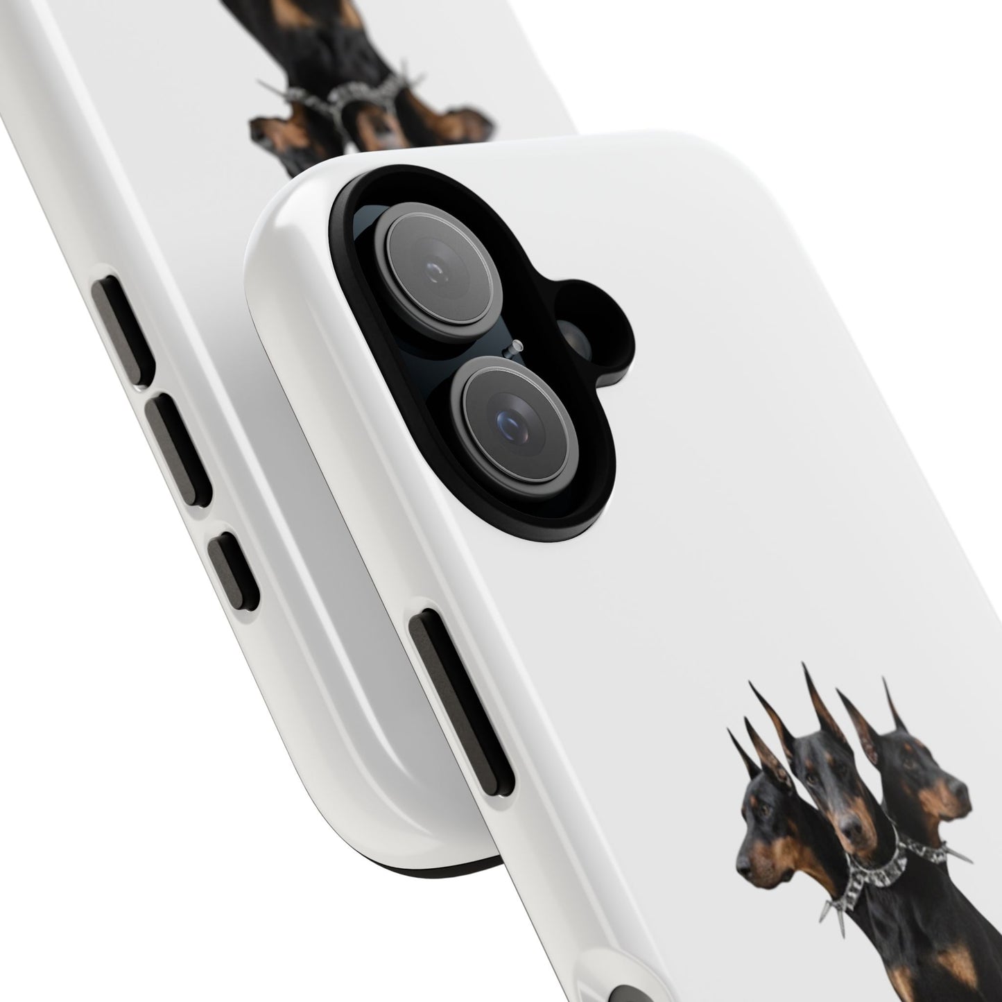 Doberman triple head tough case, Design | Perfect Gift for Dog Lovers, Pet Owners, Animal Enthusiasts, Birthdays, Christmas, Everyday Use