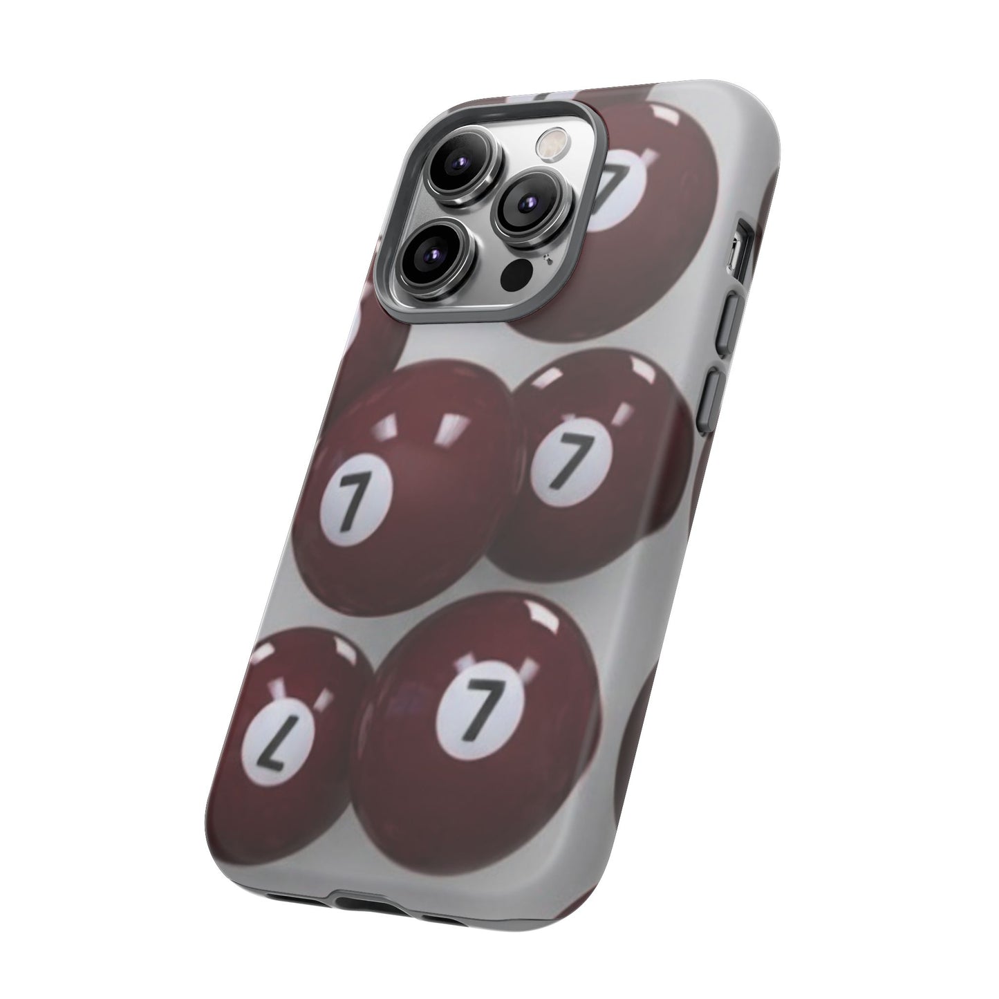 7ball red case Tough Case, scattered 7ball 8ball pool ball case matte or shiny