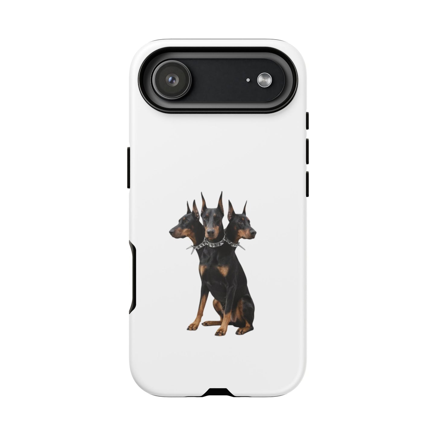 Doberman triple head tough case, Design | Perfect Gift for Dog Lovers, Pet Owners, Animal Enthusiasts, Birthdays, Christmas, Everyday Use