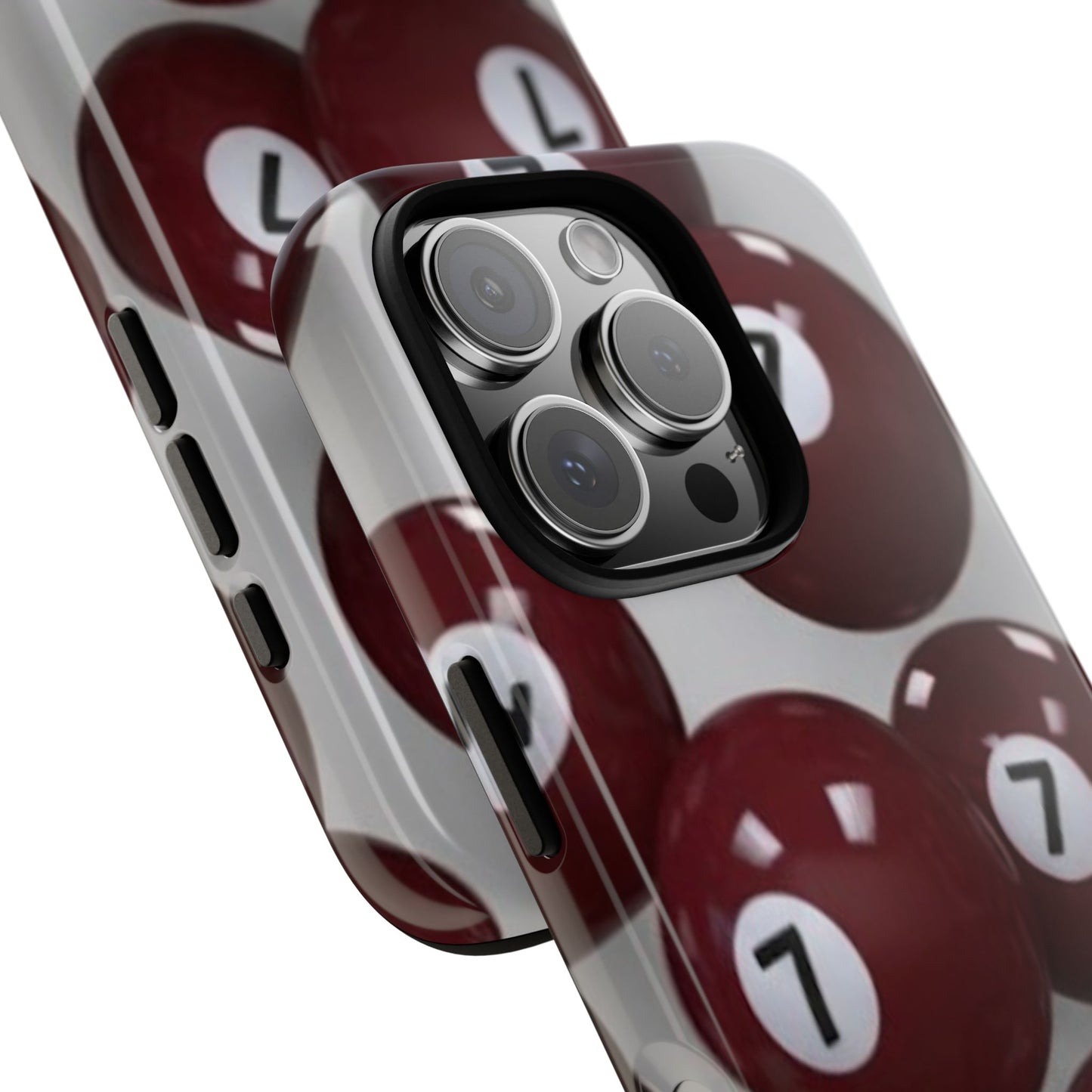 7ball red case Tough Case, scattered 7ball 8ball pool ball case matte or shiny