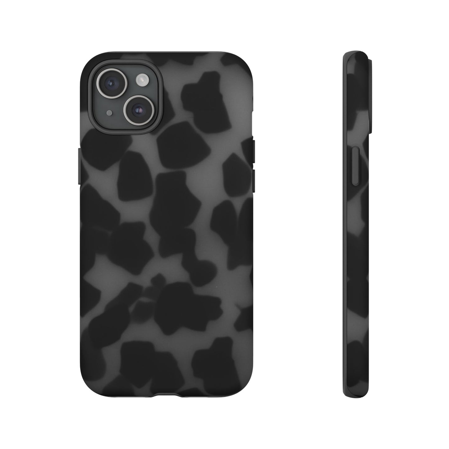 Jumbo tortoise shell Black Stylish Phone Case - Durable Protection, Trendy Design, Gift for Her, Fashion Accessories, Cow Print Phone Cover