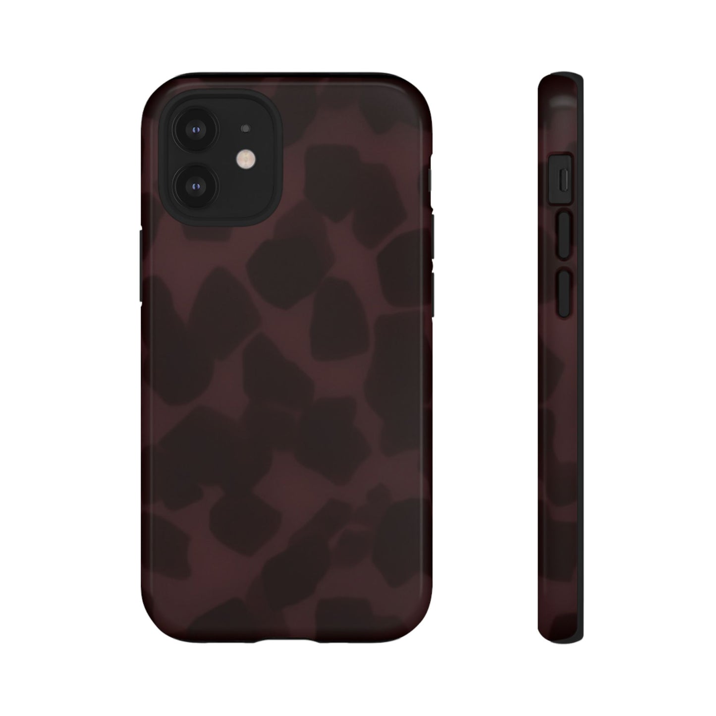 Maroon Jumbo Tortoise shell Stylish Phone Cases, Durable Phone Cover, Cheetah Print Case, Trendy Mobile Accessories, Unique Gift Ideas