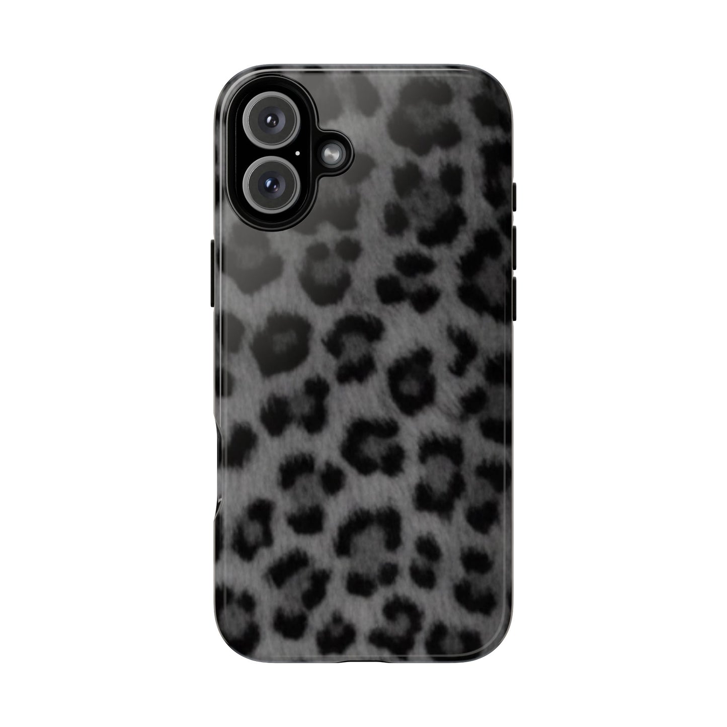 Leopard Print Dark Phone Case, Tough Cases for Animal Lovers, Stylish Protective Cover, Unique Gift for Her, Trendy Phone Accessory