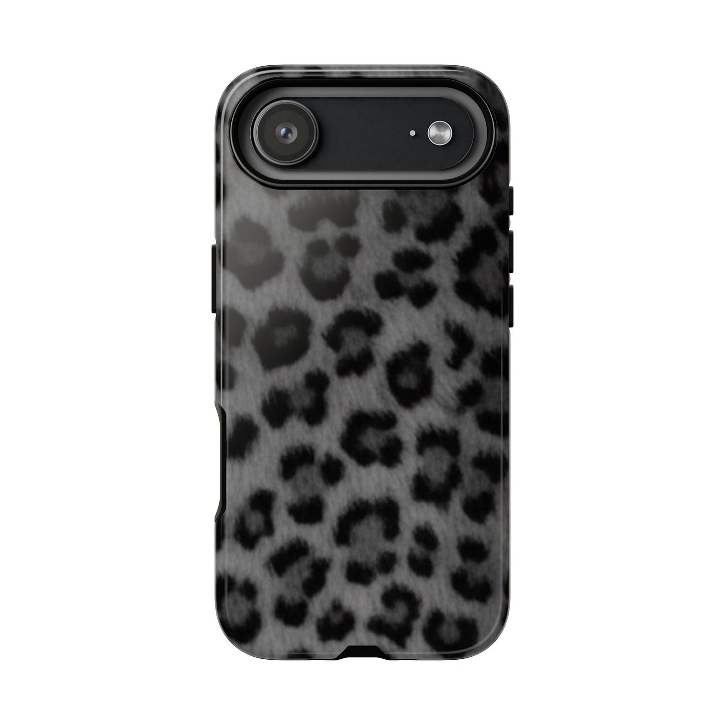 Leopard Print Dark Phone Case, Tough Cases for Animal Lovers, Stylish Protective Cover, Unique Gift for Her, Trendy Phone Accessory