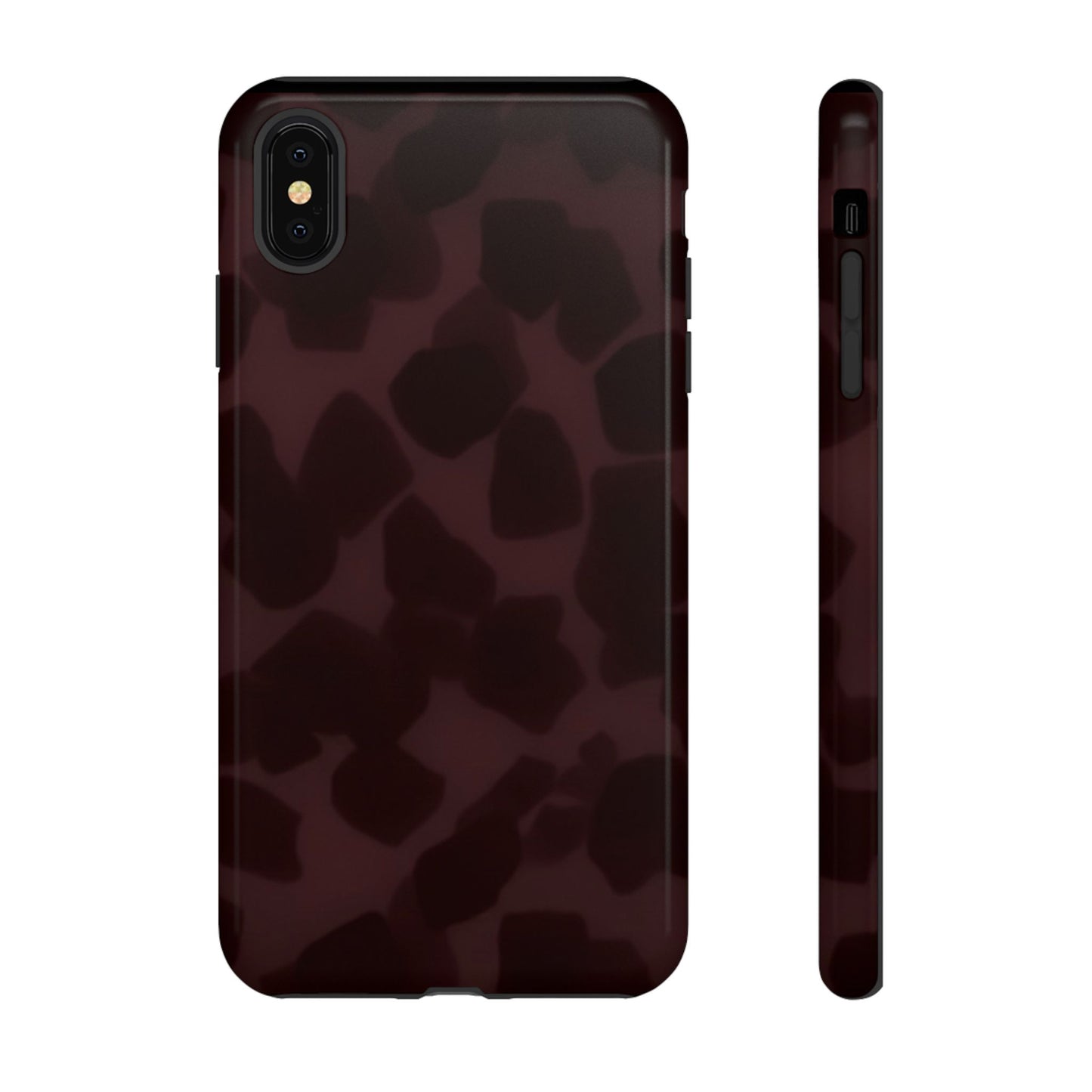Maroon Jumbo Tortoise shell Stylish Phone Cases, Durable Phone Cover, Cheetah Print Case, Trendy Mobile Accessories, Unique Gift Ideas