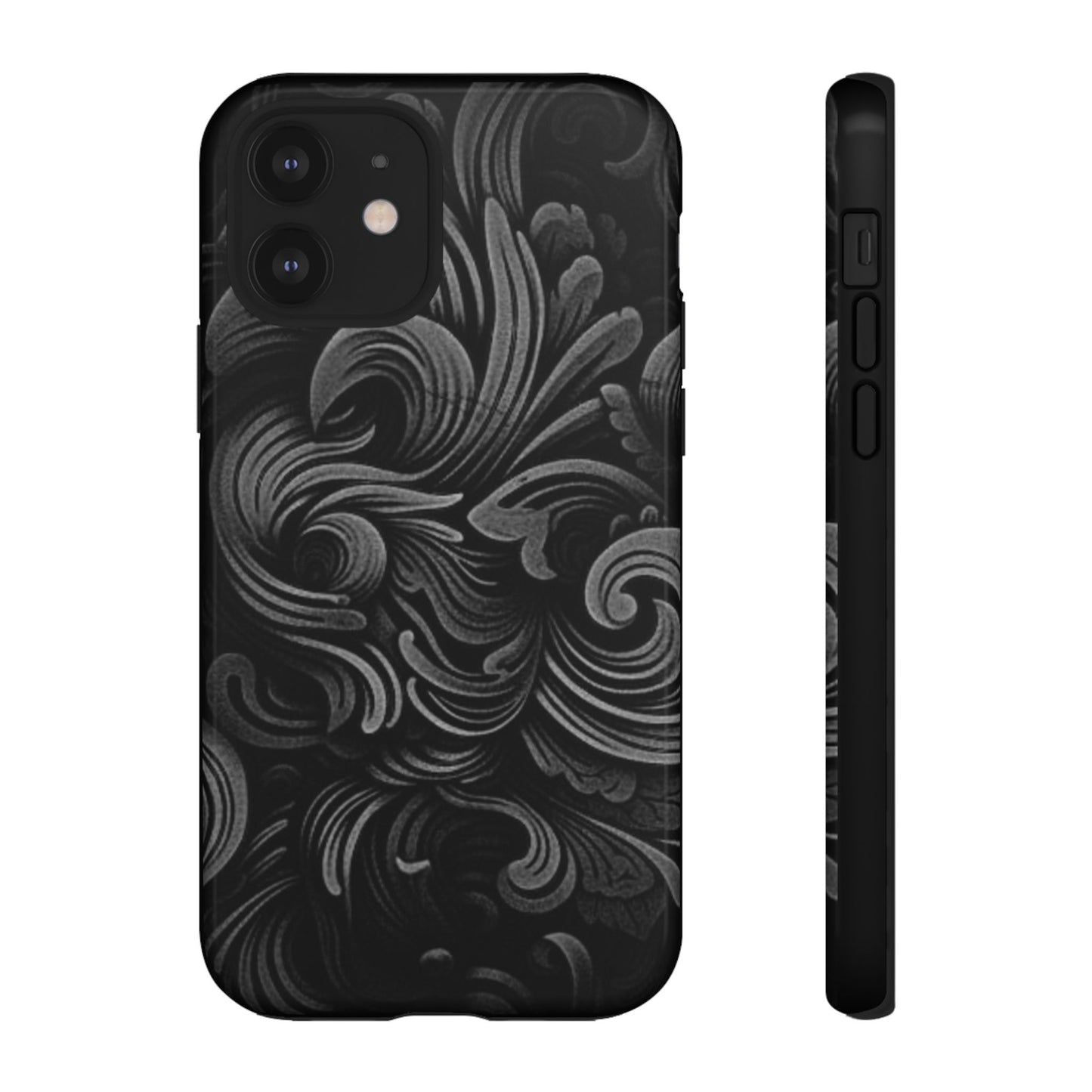 Black fortune Phone Case, Tough Cases, Stylish Phone Cover, Unique Gift for Her, Phone Protection, Floral Design Case
