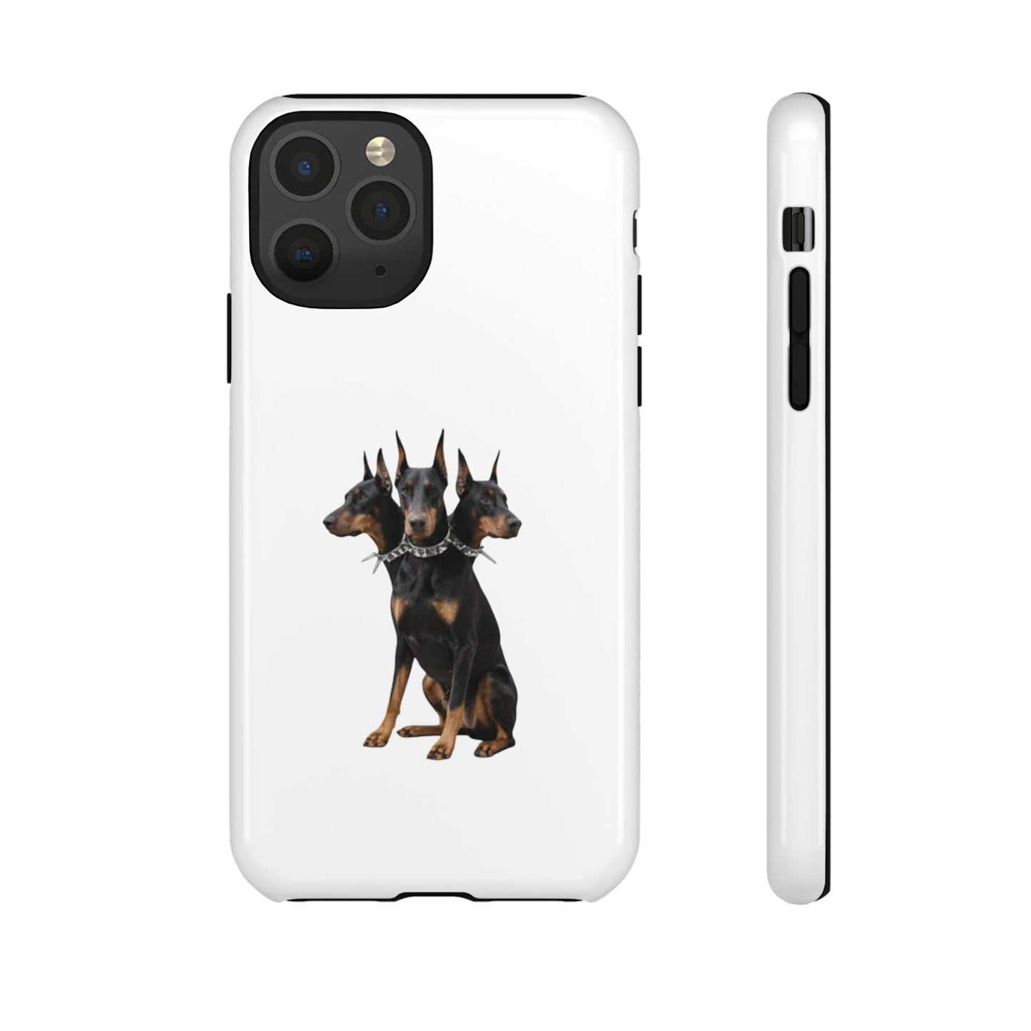 Doberman triple head tough case, Design | Perfect Gift for Dog Lovers, Pet Owners, Animal Enthusiasts, Birthdays, Christmas, Everyday Use