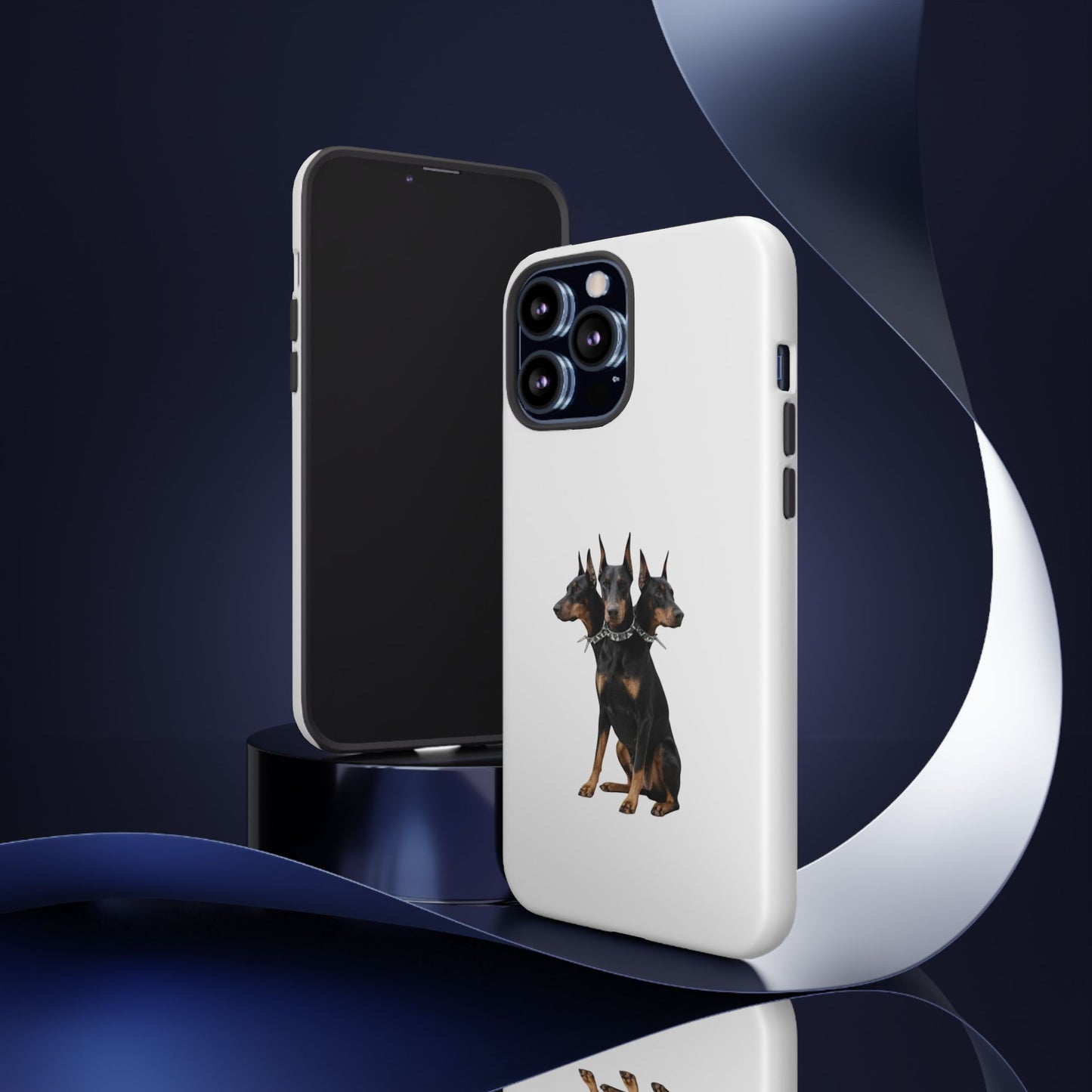 Doberman triple head tough case, Design | Perfect Gift for Dog Lovers, Pet Owners, Animal Enthusiasts, Birthdays, Christmas, Everyday Use
