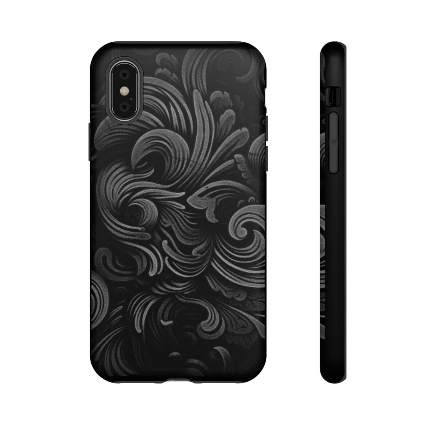 Black fortune Phone Case, Tough Cases, Stylish Phone Cover, Unique Gift for Her, Phone Protection, Floral Design Case