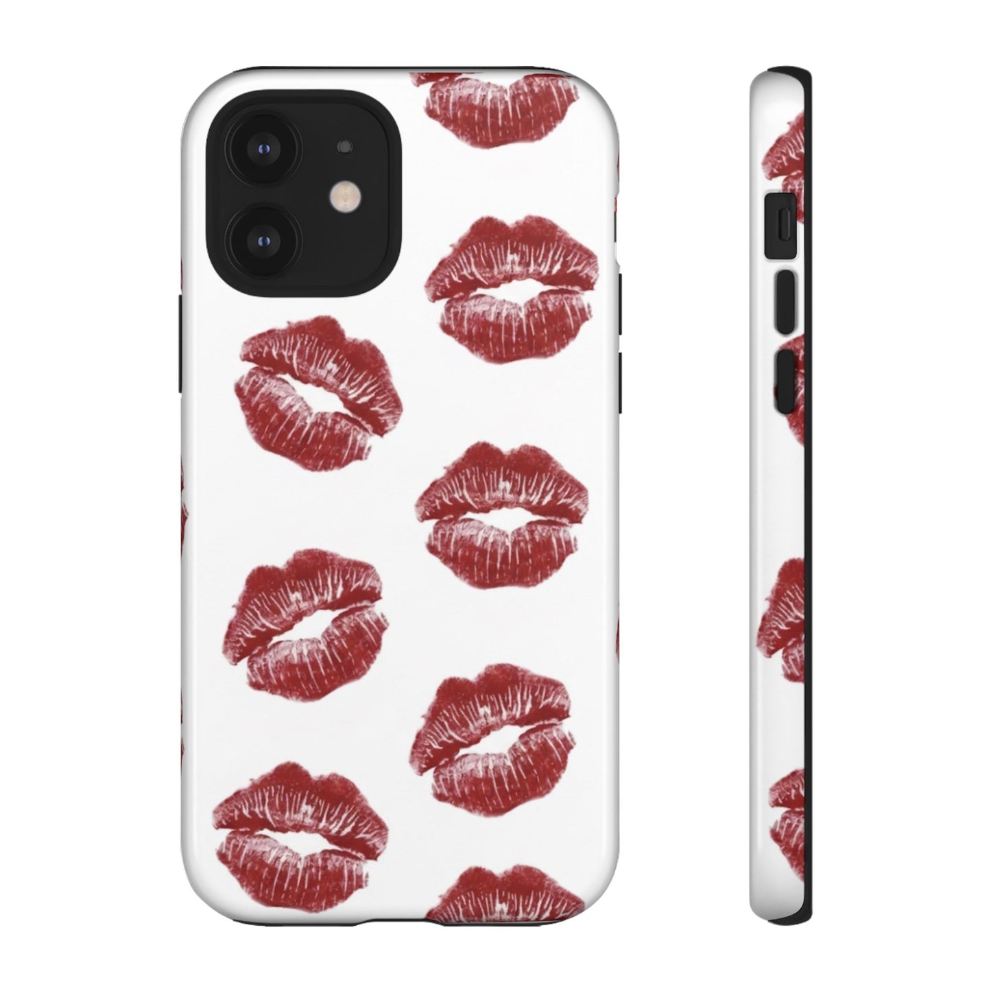 Kiss Mark Phone Case - Stylish Tough Cases for Couples, Valentine’s Day Gifts, Trendy Mobile Accessories, Chic Phone Covers