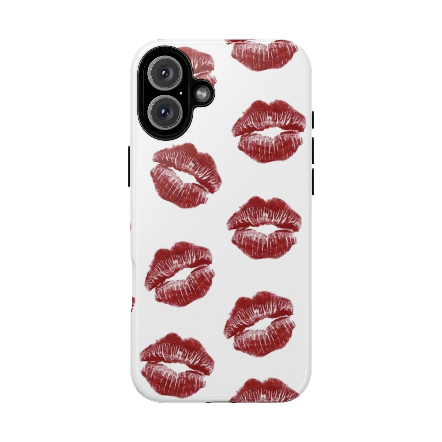 Kiss Mark Phone Case - Stylish Tough Cases for Couples, Valentine’s Day Gifts, Trendy Mobile Accessories, Chic Phone Covers