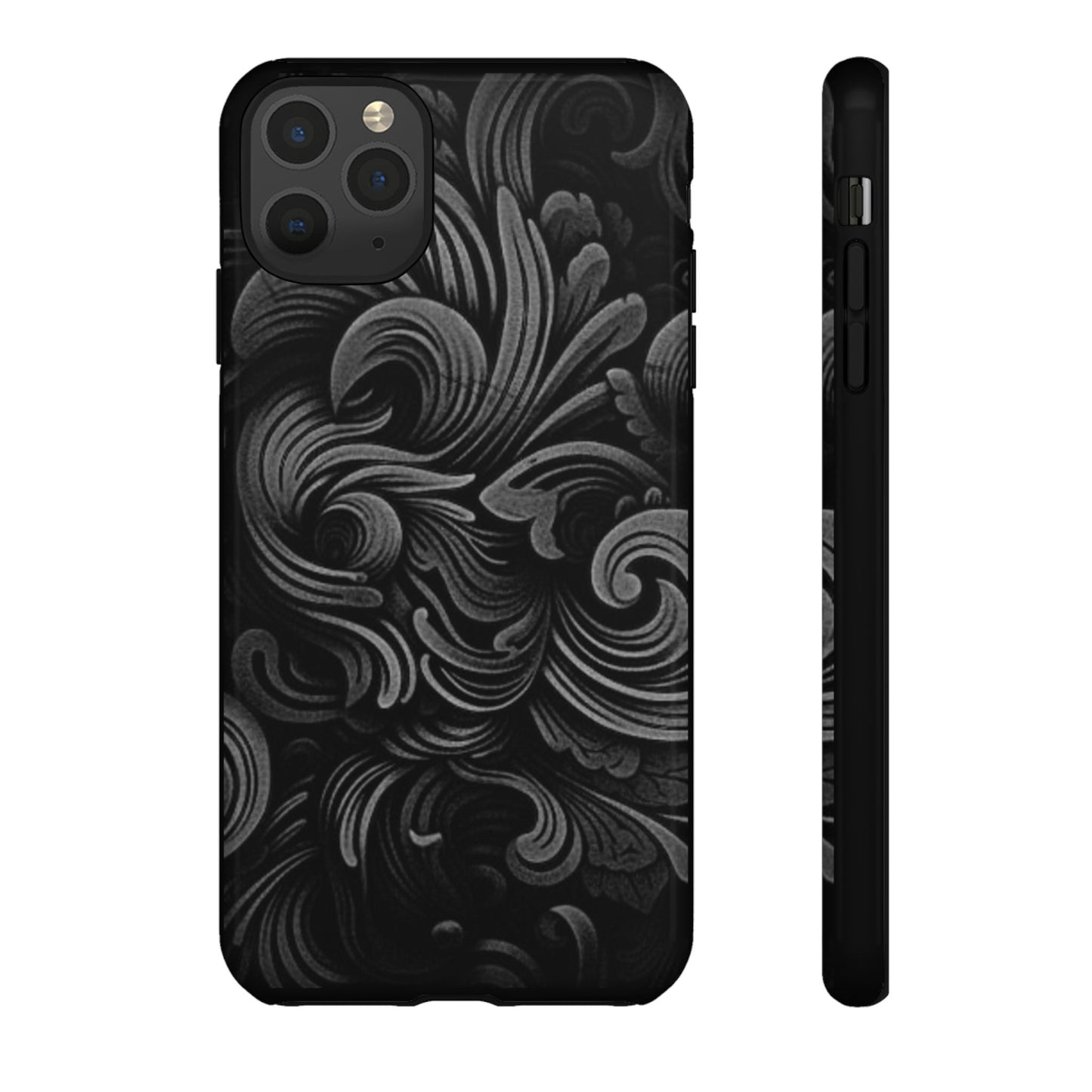Black fortune Phone Case, Tough Cases, Stylish Phone Cover, Unique Gift for Her, Phone Protection, Floral Design Case