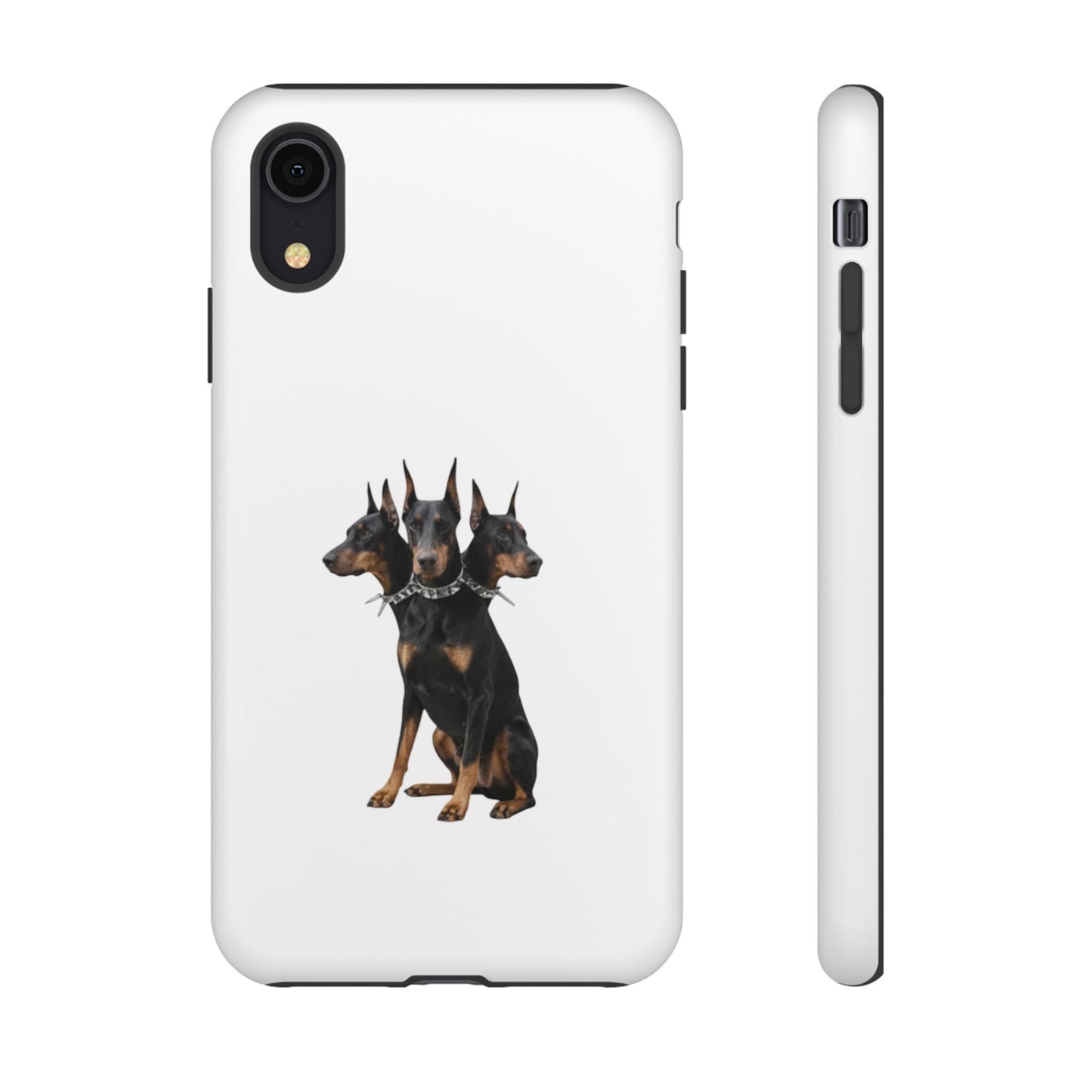 Doberman triple head tough case, Design | Perfect Gift for Dog Lovers, Pet Owners, Animal Enthusiasts, Birthdays, Christmas, Everyday Use