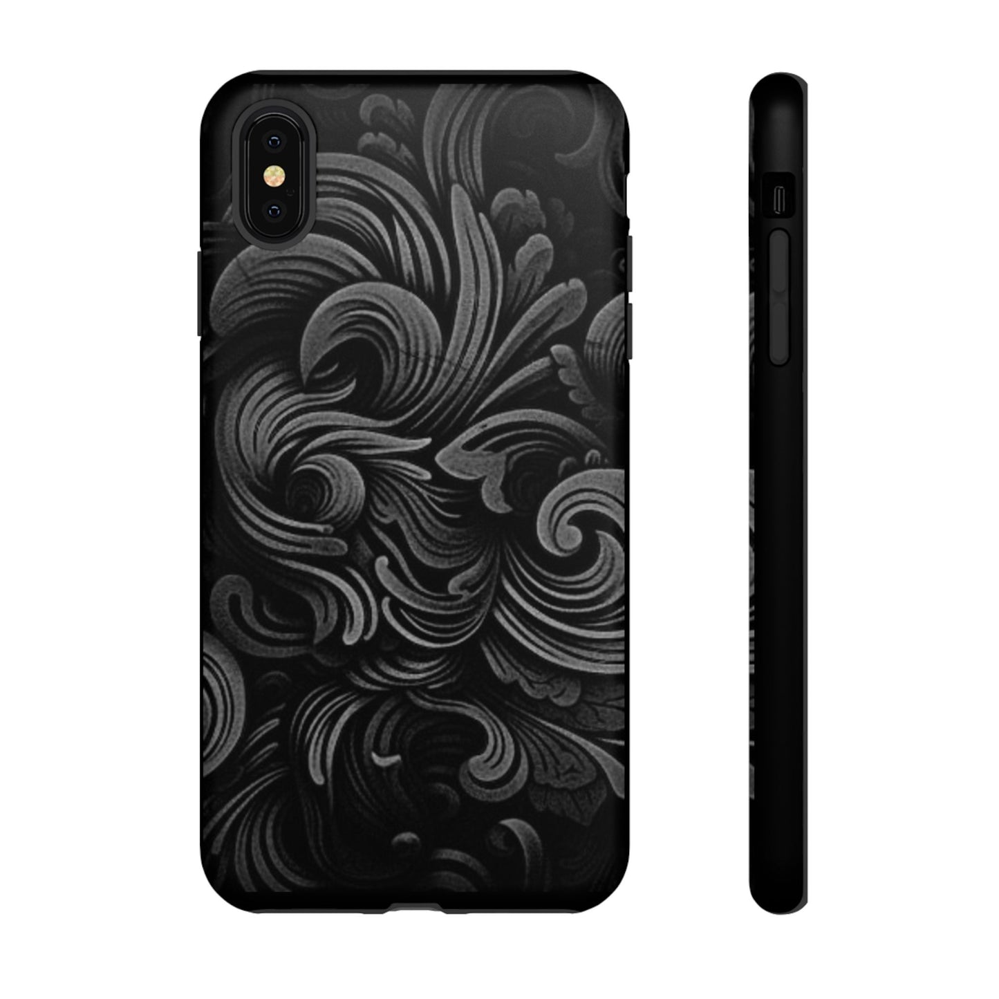 Black fortune Phone Case, Tough Cases, Stylish Phone Cover, Unique Gift for Her, Phone Protection, Floral Design Case