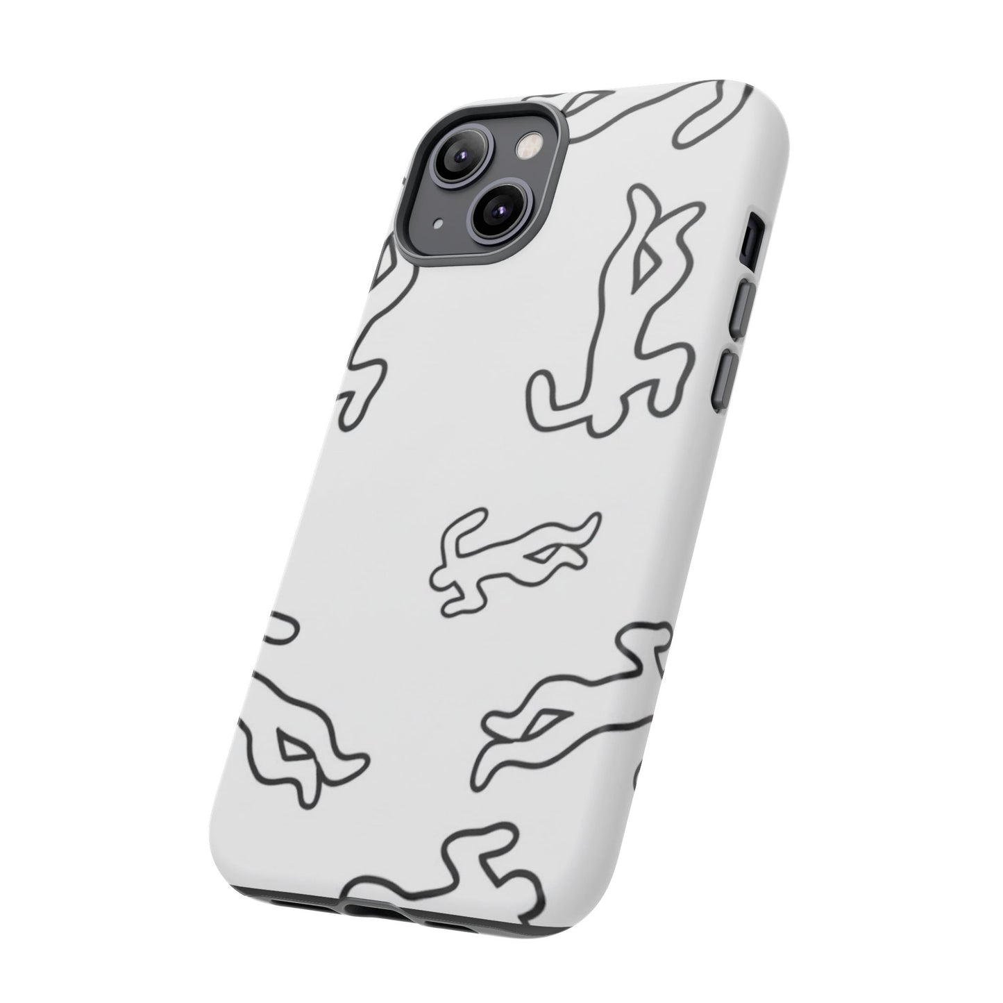 Chalk outline scene  Tough case Protectors, Trendy Cell Phone Cover, Unique Gift for Him or Her, Modern Art Accessory, Fun Design for All [...]