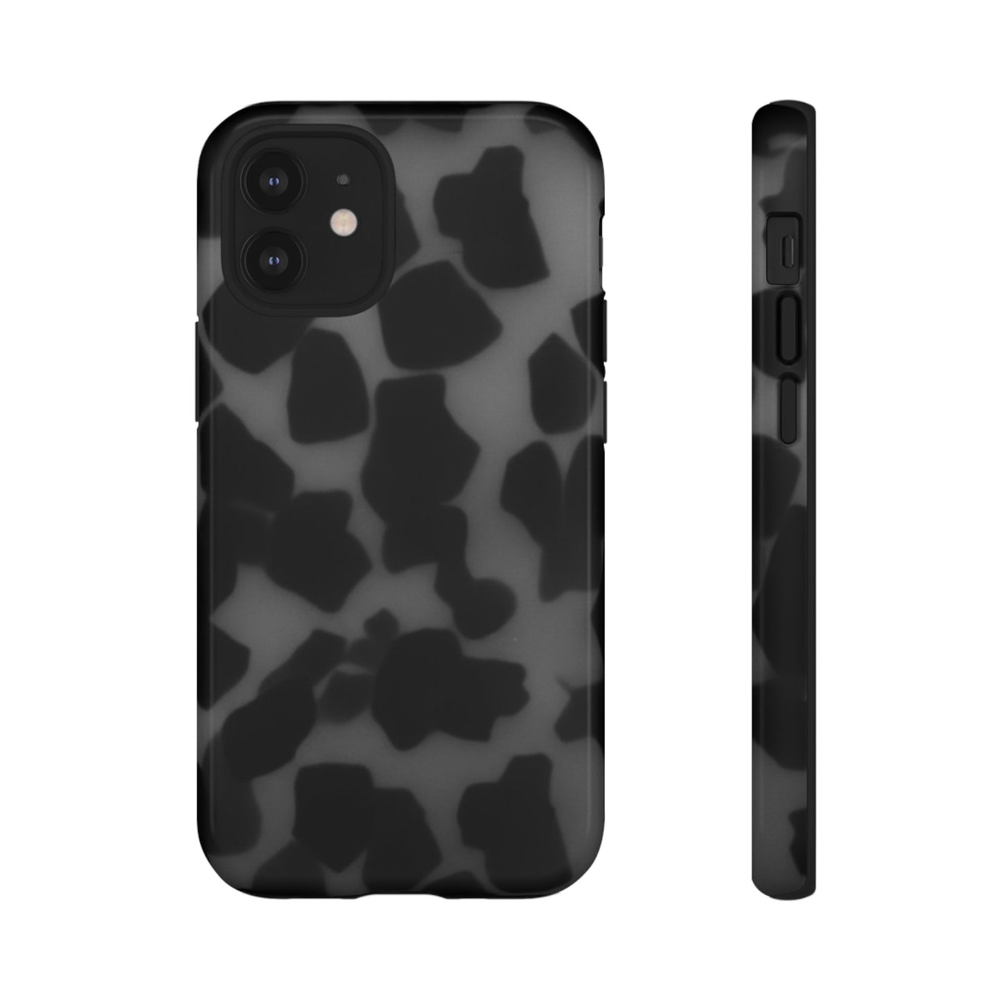 Jumbo tortoise shell Black Stylish Phone Case - Durable Protection, Trendy Design, Gift for Her, Fashion Accessories, Cow Print Phone Cover
