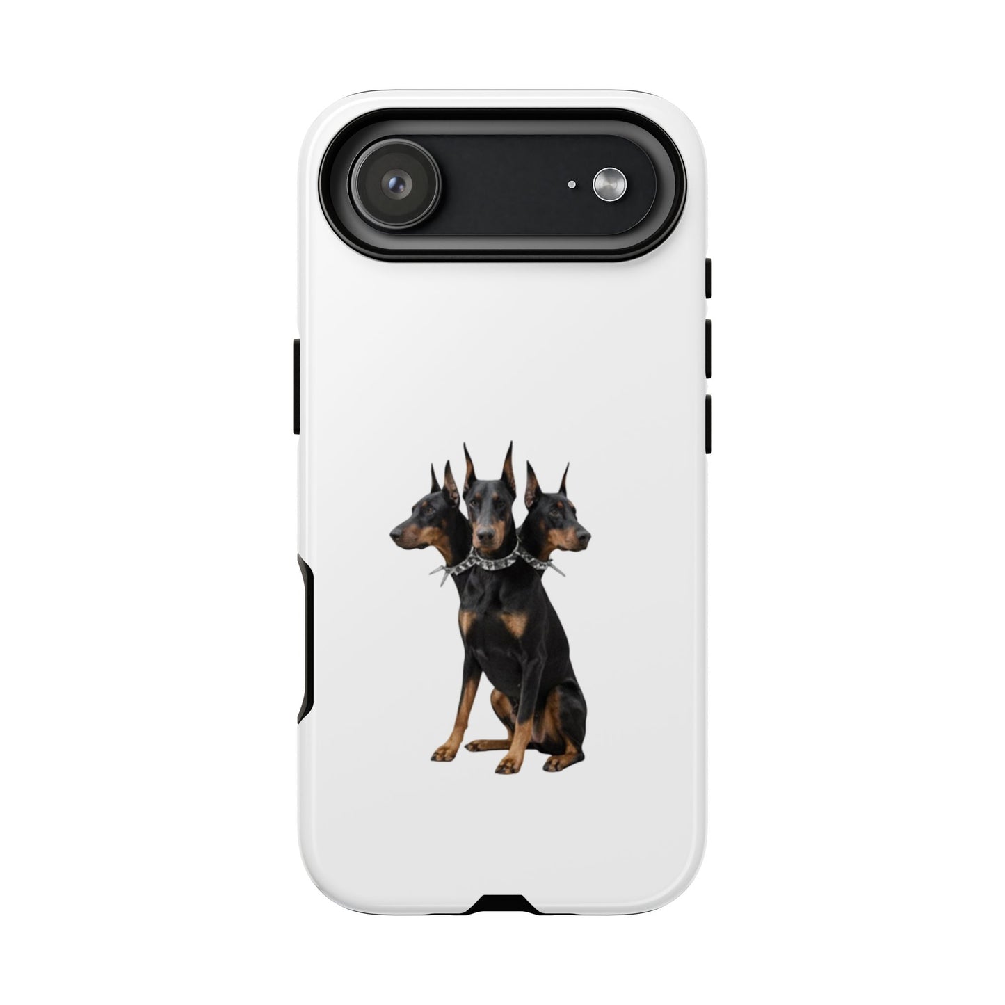 Doberman triple head tough case, Design | Perfect Gift for Dog Lovers, Pet Owners, Animal Enthusiasts, Birthdays, Christmas, Everyday Use